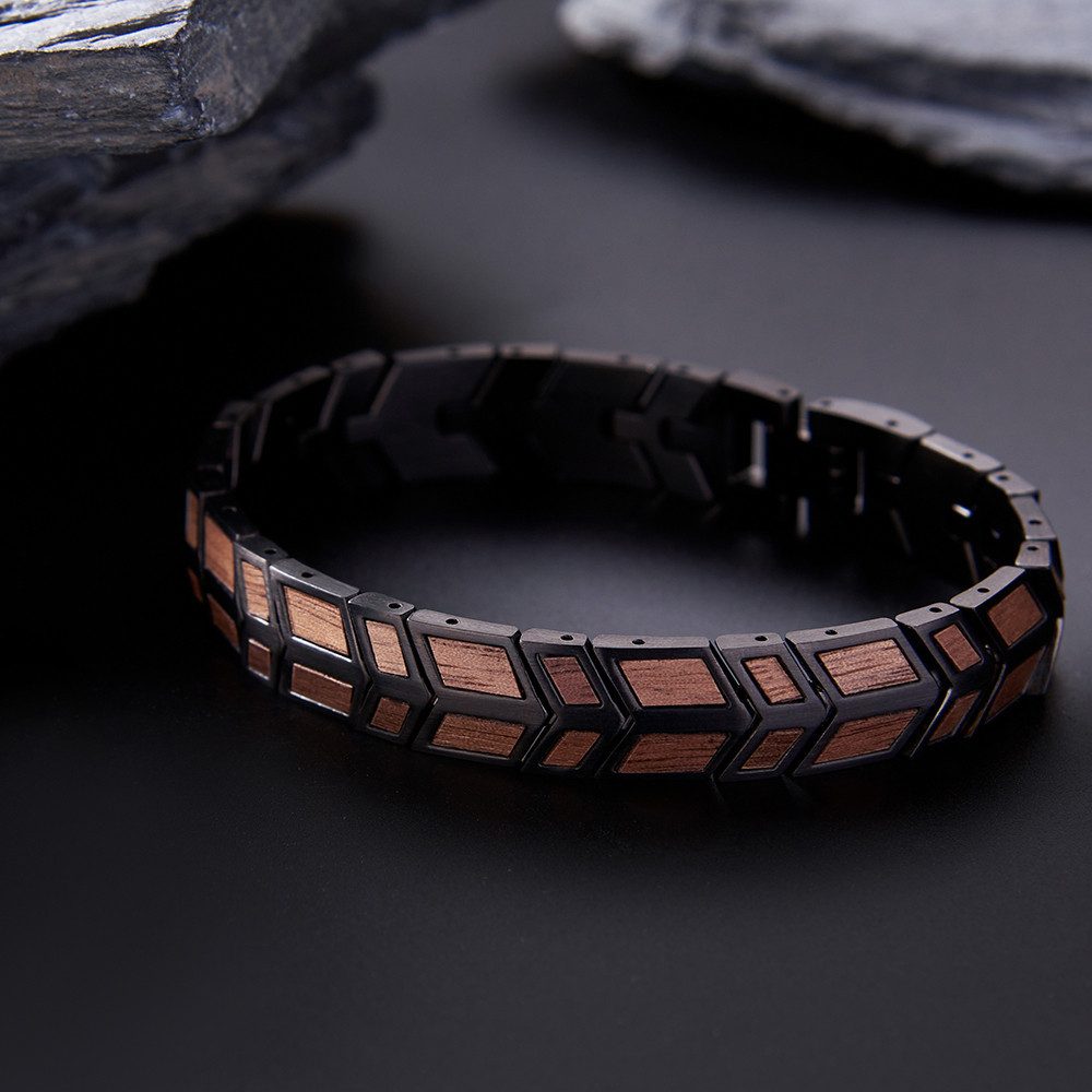 Holztick Bavaria Gliederarmband Nebulus, modern angeordnetes günstig online kaufen