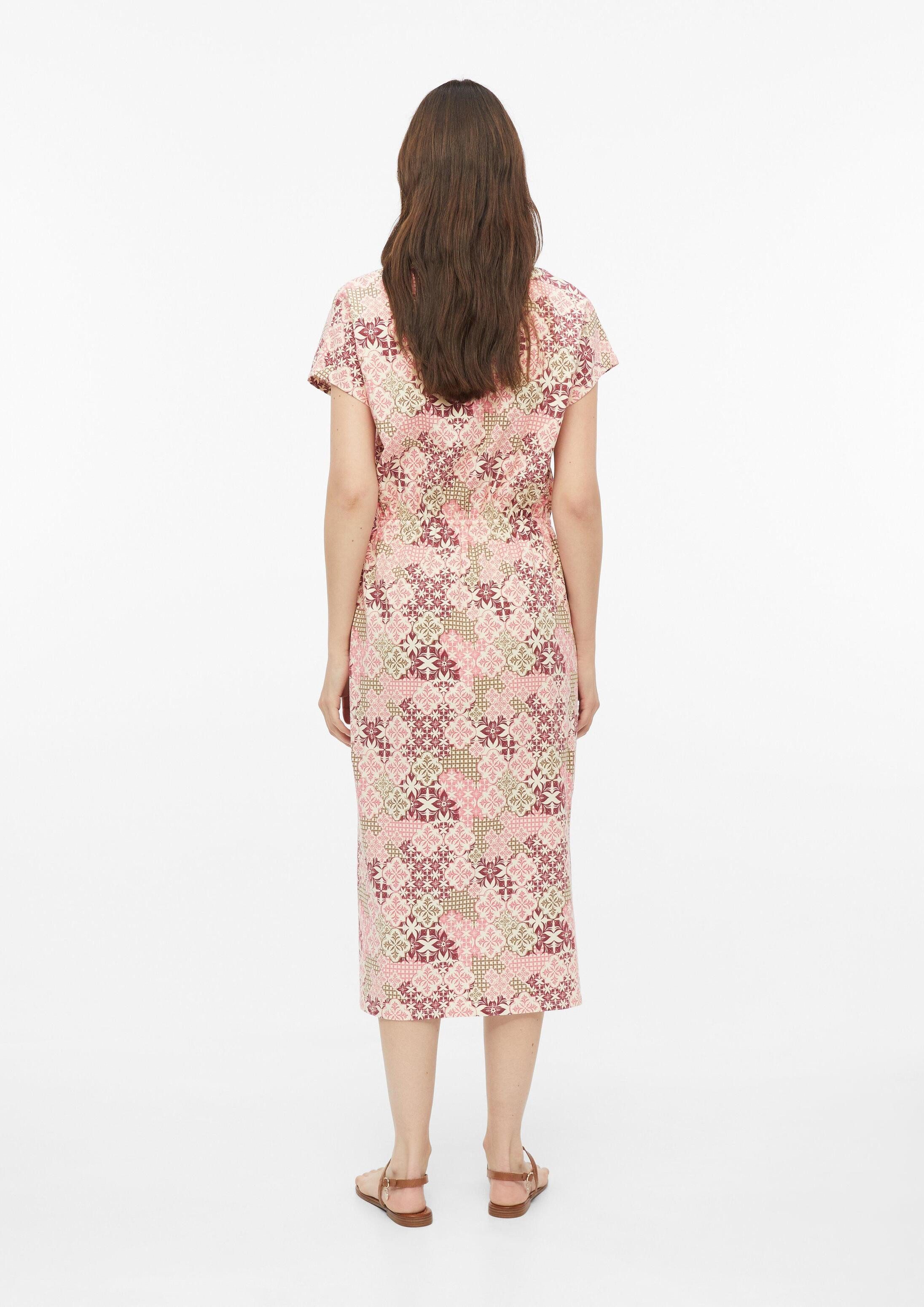 s.Oliver Midikleid Kleid Jerseykleid in Midilänge mit Tunnelzug