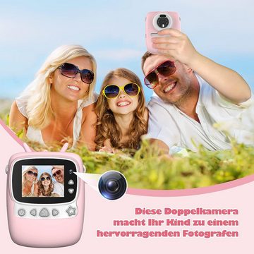 Fine Life Pro PB01 Kinderkamera (30 MP, WLAN (Wi-Fi), HD 1080P Sofortbildkamera Selfie Digitalkamera)