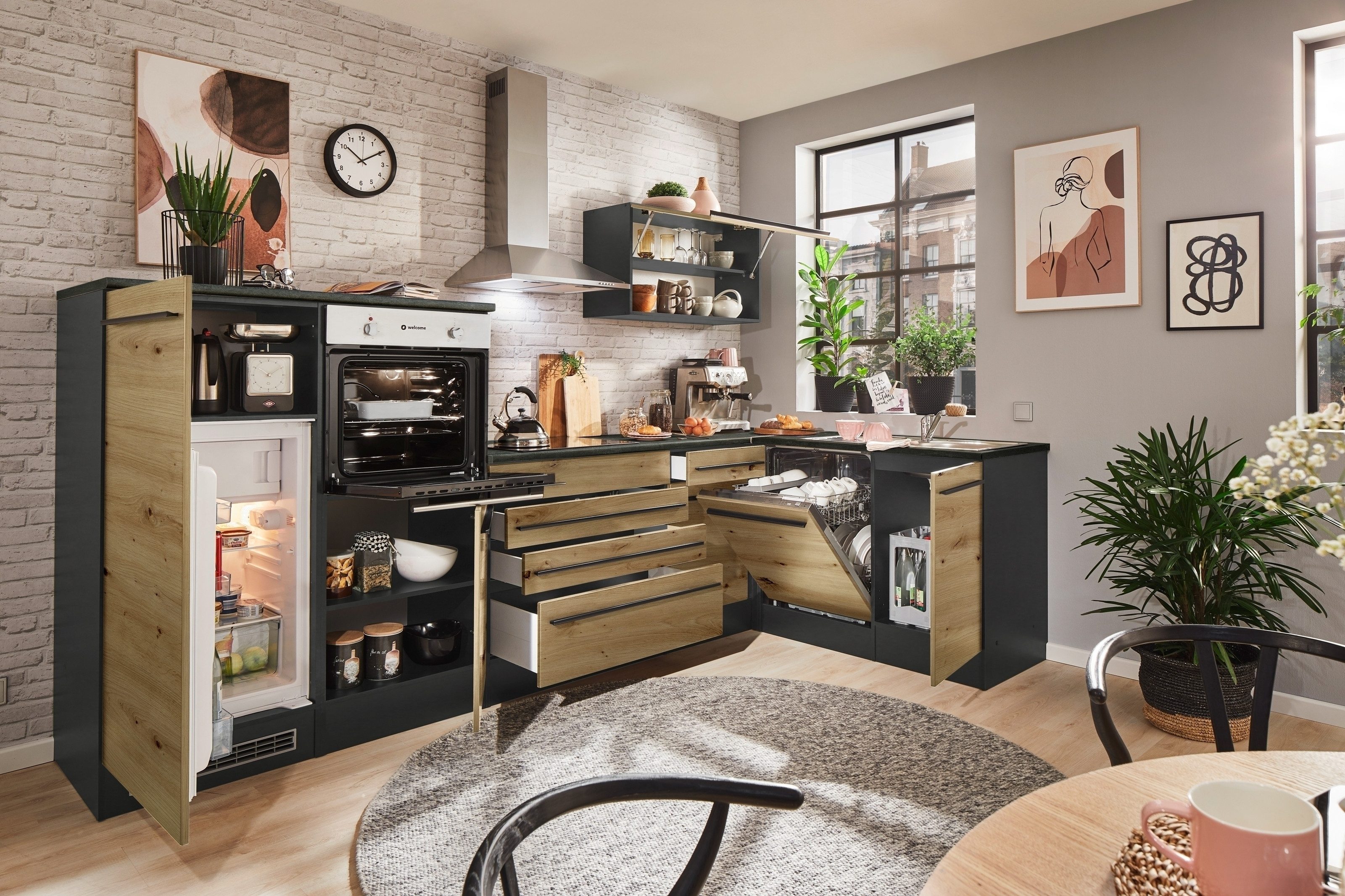 PREISBRECHER Küche Jazz, 320 x 200 x 60 cm (B/H/T)