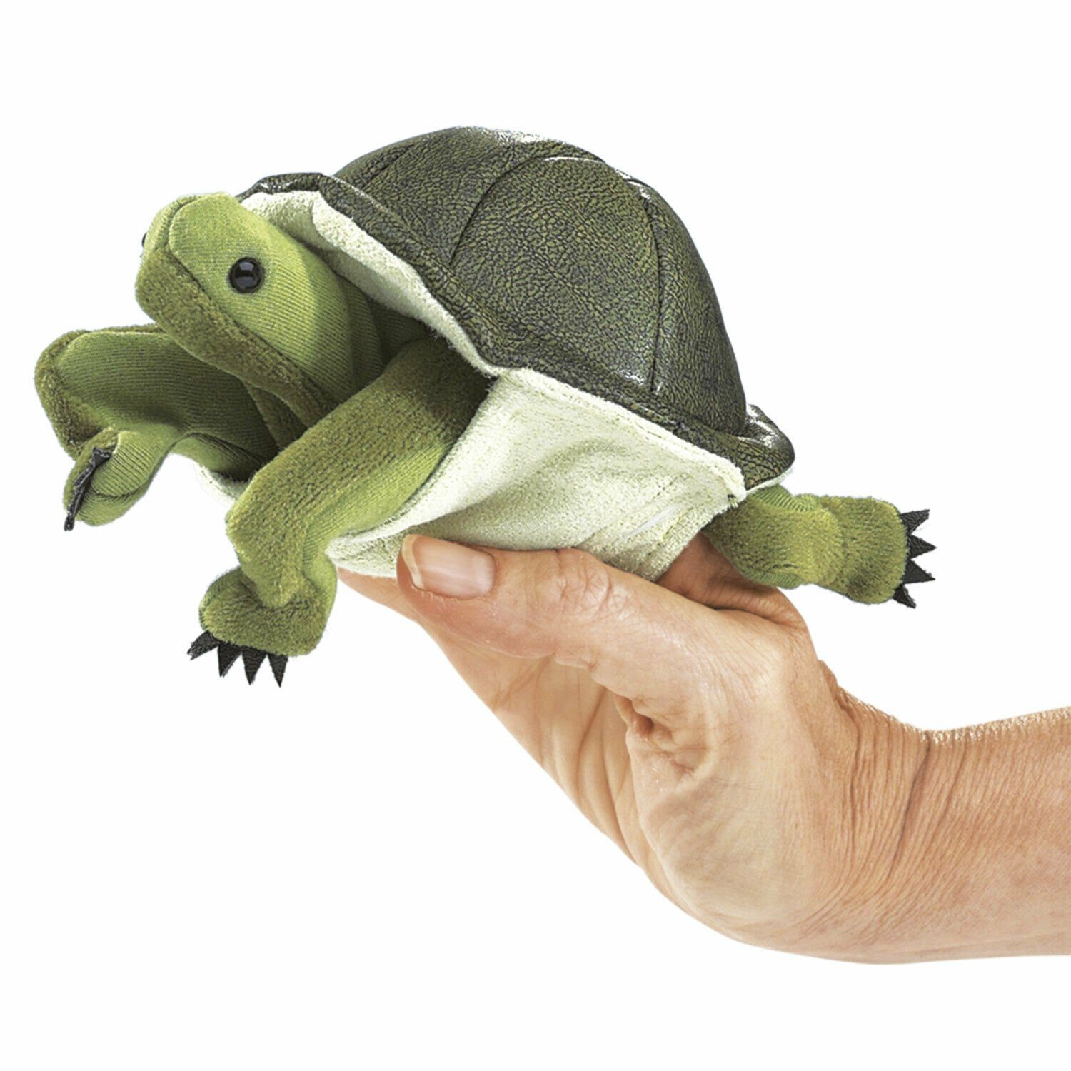 Folkmanis Handpuppen Fingerpuppe Folkmanis Fingerpuppe mini Schildkröte 2732 (Packung)