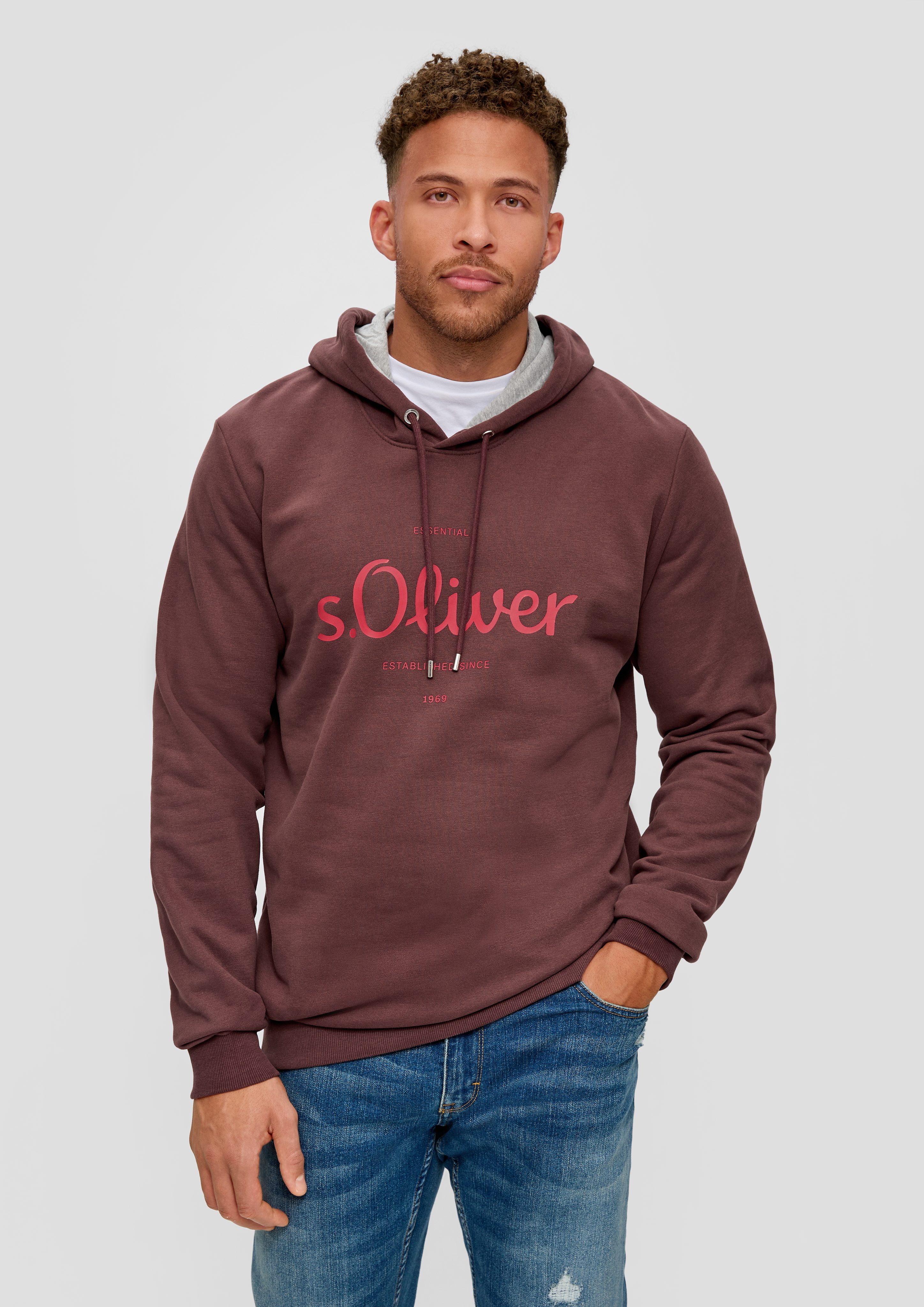 s.Oliver Sweatshirt Sweatshirt mit Kapuze lila