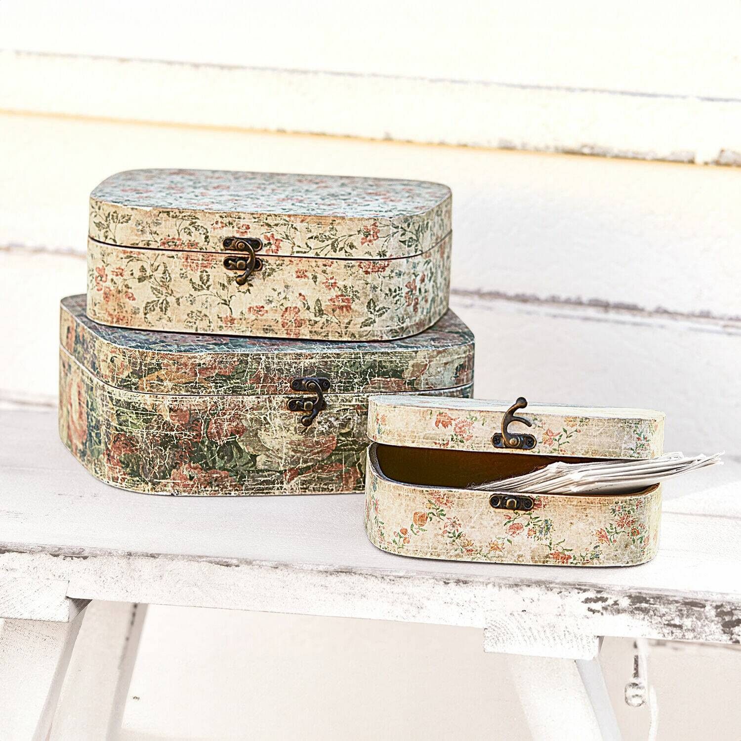 Mirabeau Dekokorb Box 3er Set Emmylou bunt (3er Set, 3er Set)