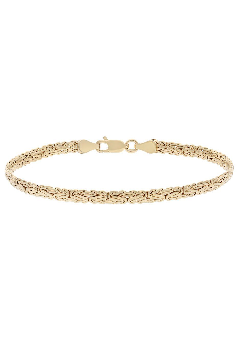 Firetti Armkette Schmuck Geschenk Gold 375 Armschmuck Armband Goldarmband Königskette, zu Kleid, Shirt, Jeans, Sneaker! Anlass Geburtstag Weihnachten