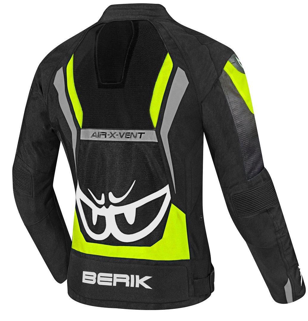 Motorradjacke Textiljacke Damen Black/White/Fluo Motorrad Yellow Air Imola Berik