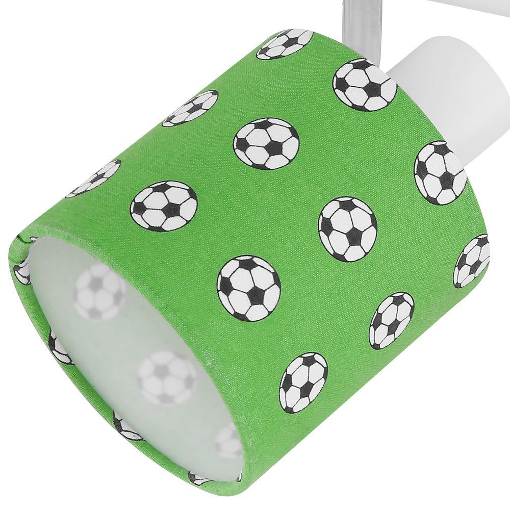 Dekolicht, nicht etc-shop inklusive, Leuchtmittel Kinderzimmerlampe Deckenstrahler Spotleuchte Deckenleuchte Fußball