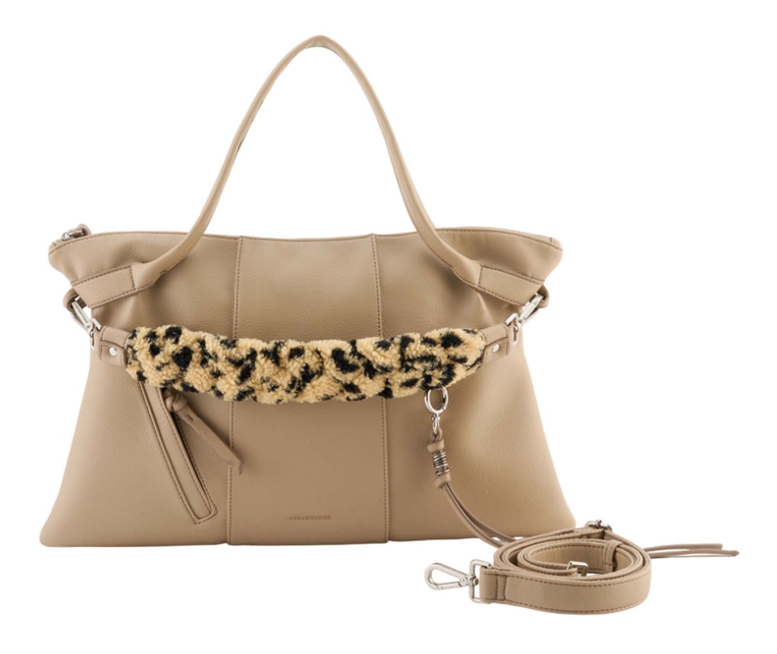 FREDsBRUDER Schultertasche Shoulderbag, aus echtem Leder