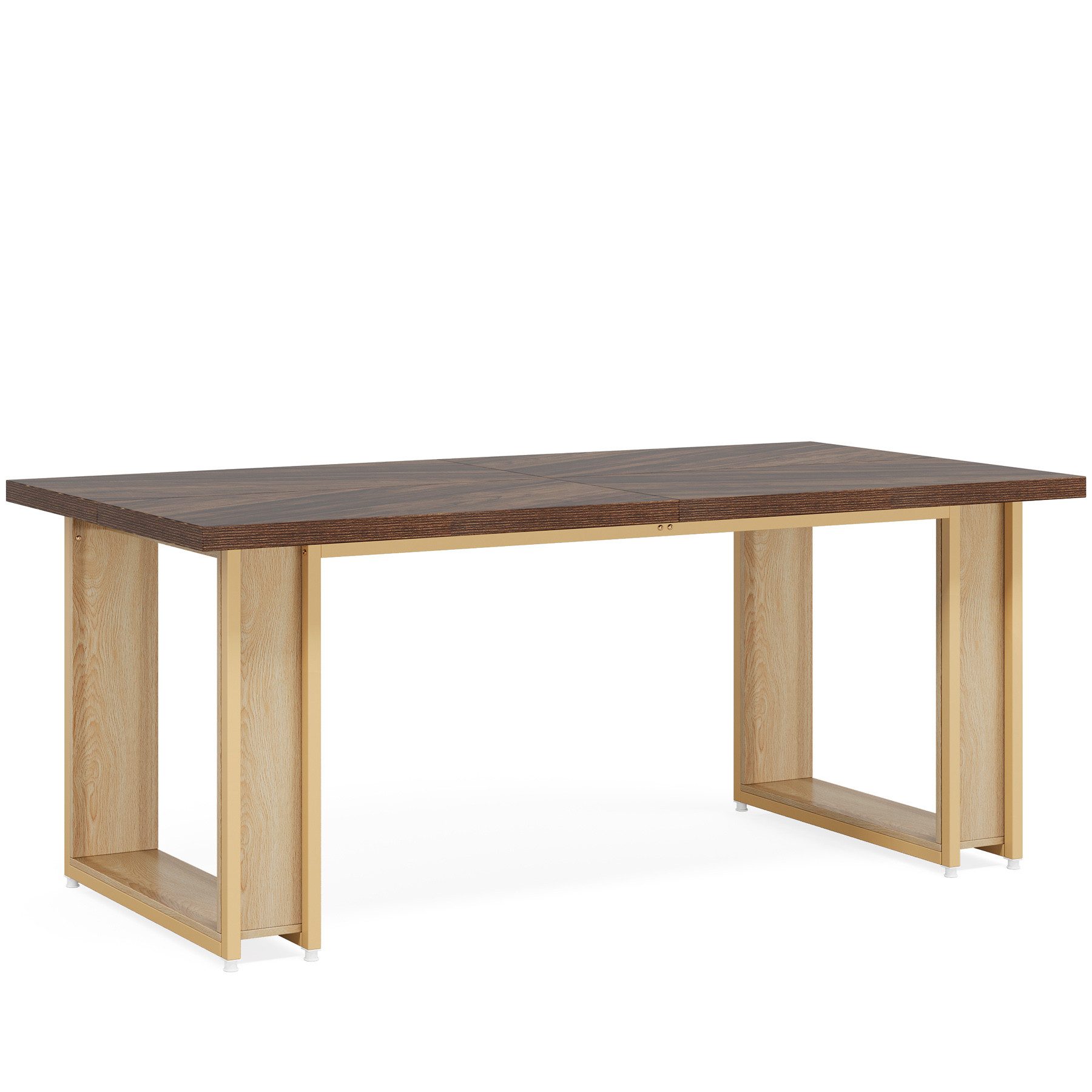 Tribesigns Schreibtisch 160cm für Büro, hölzerner einfacher Bürotisch große Computertische