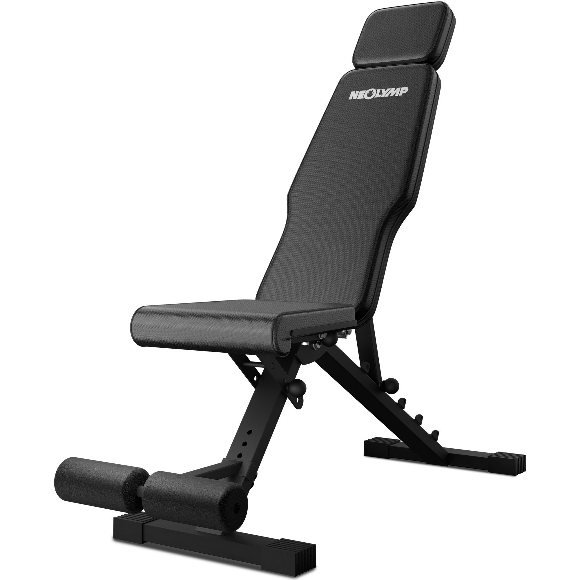 NEOLYMP Hantelbank Hantelbank für Zuhause – bis 450 kg belastbar – klappbar & verstellbar, (1-teilige Hantelbank inkl. Trainings-Ebook & App-Zugang), Trainingsbank mit 72 Einstellmöglichkeiten – inkl. Ebook & App-Zugang