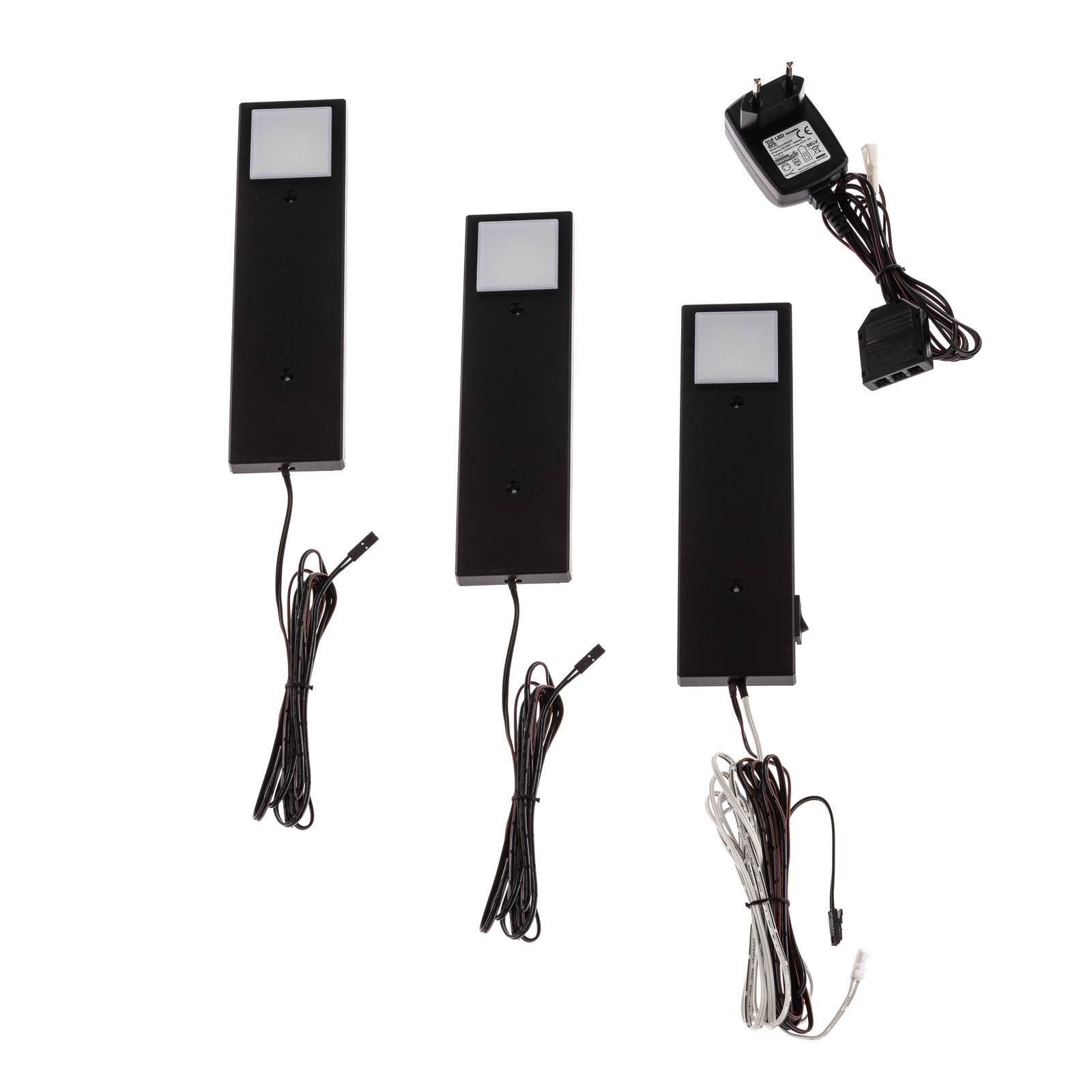 Lindby Unterschrankleuchte Amaryll, 3 x 2,2 W LED, warmweiß
