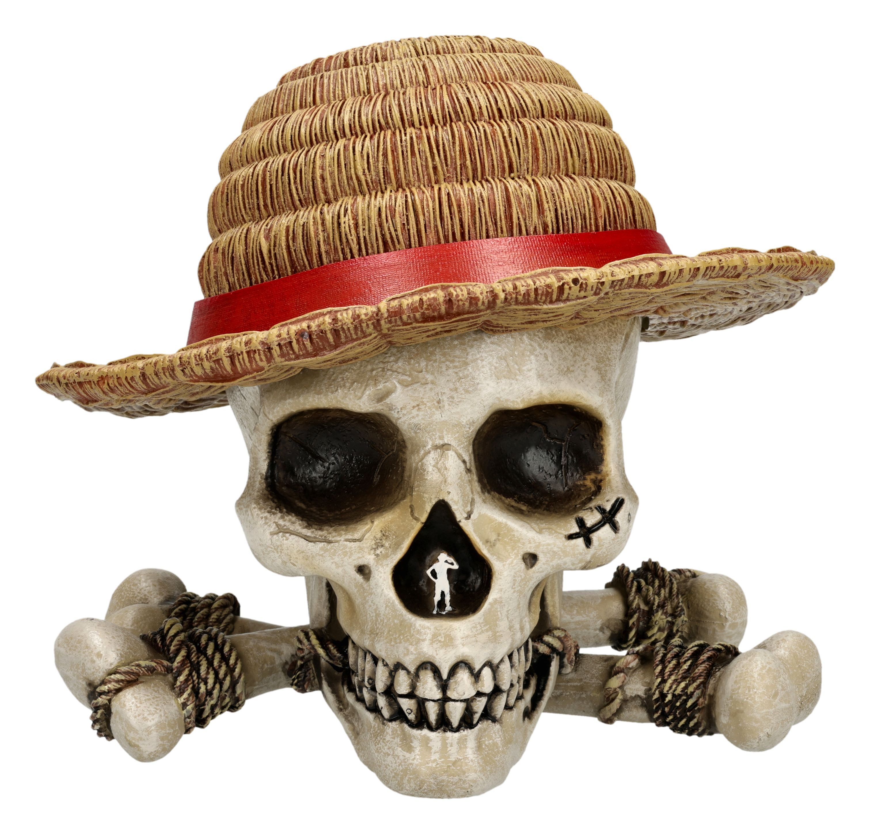 Figuren Shop GmbH Dekofigur One Piece Schatulle – Luffy Jolly Roger Box Figur Deko 17 cm Schädel