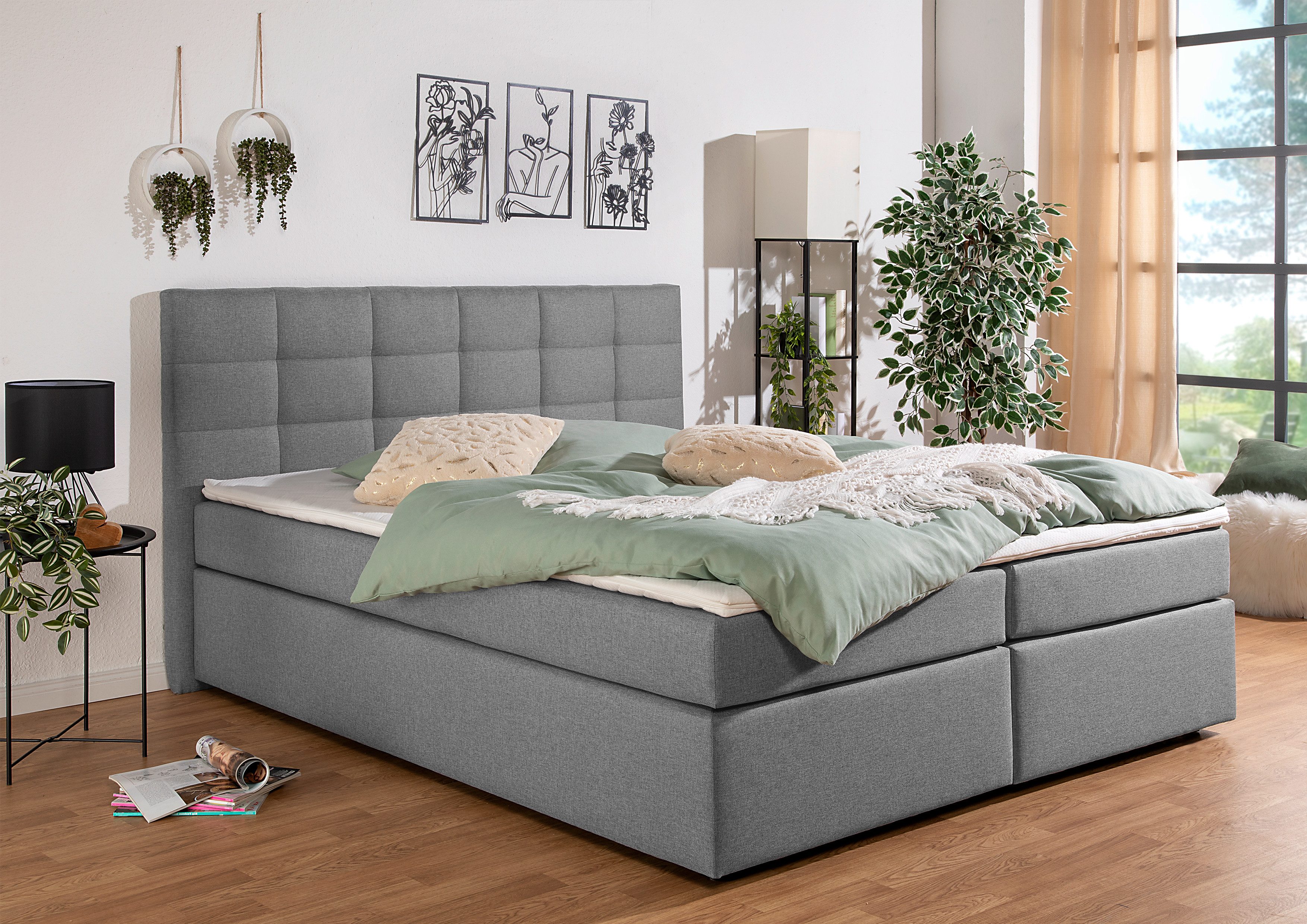 Home affaire Boxbett Carde, wahlweise mit Bettkasten, in H2, H3 & H4 erhältlich