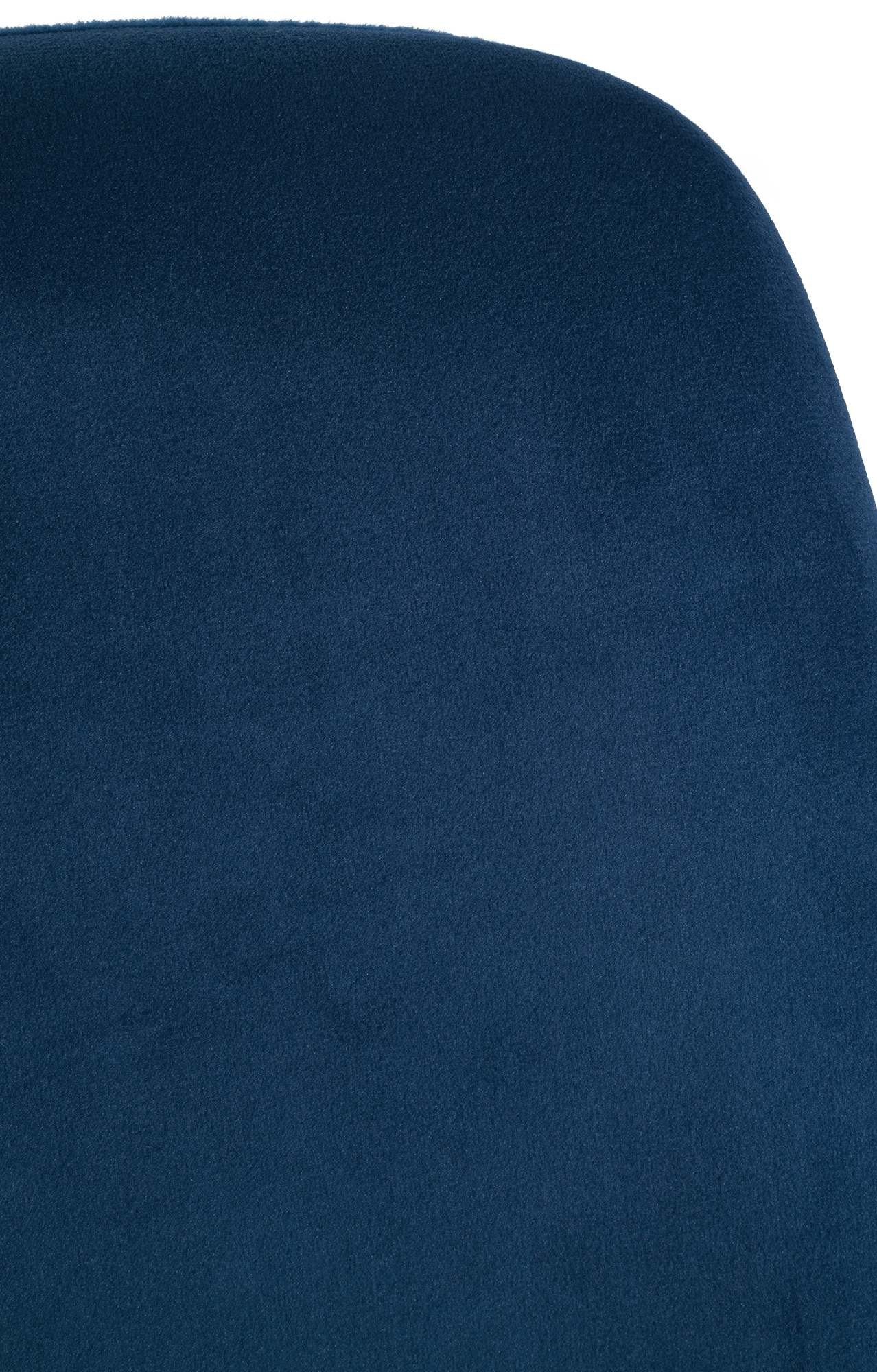 Polsterung blau Victoria, CLP Esszimmerstuhl mit Samt-Bezug, Metallgestell