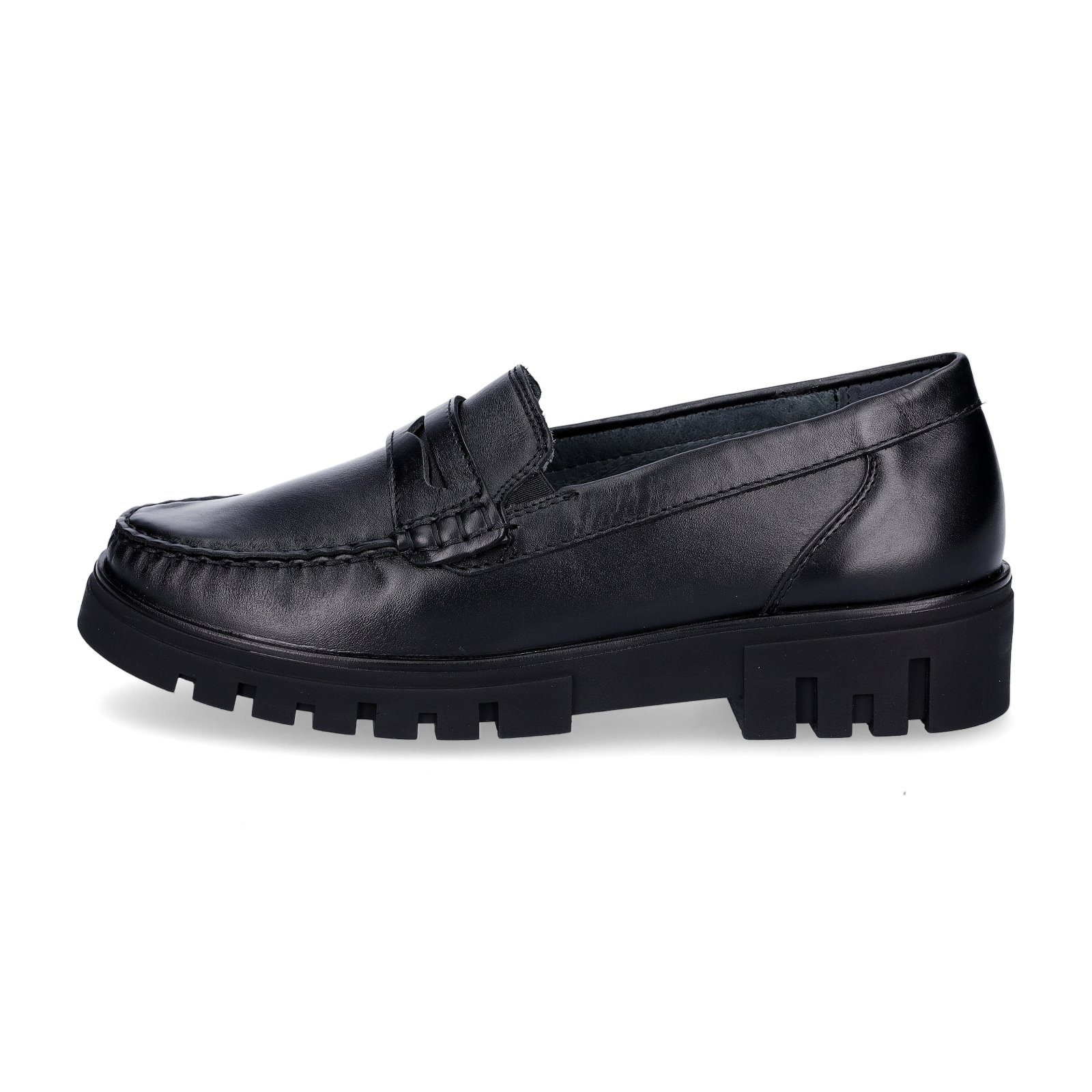 Waldläufer Waldläufer Damen Leder Loafer Serena schwarz Slipper