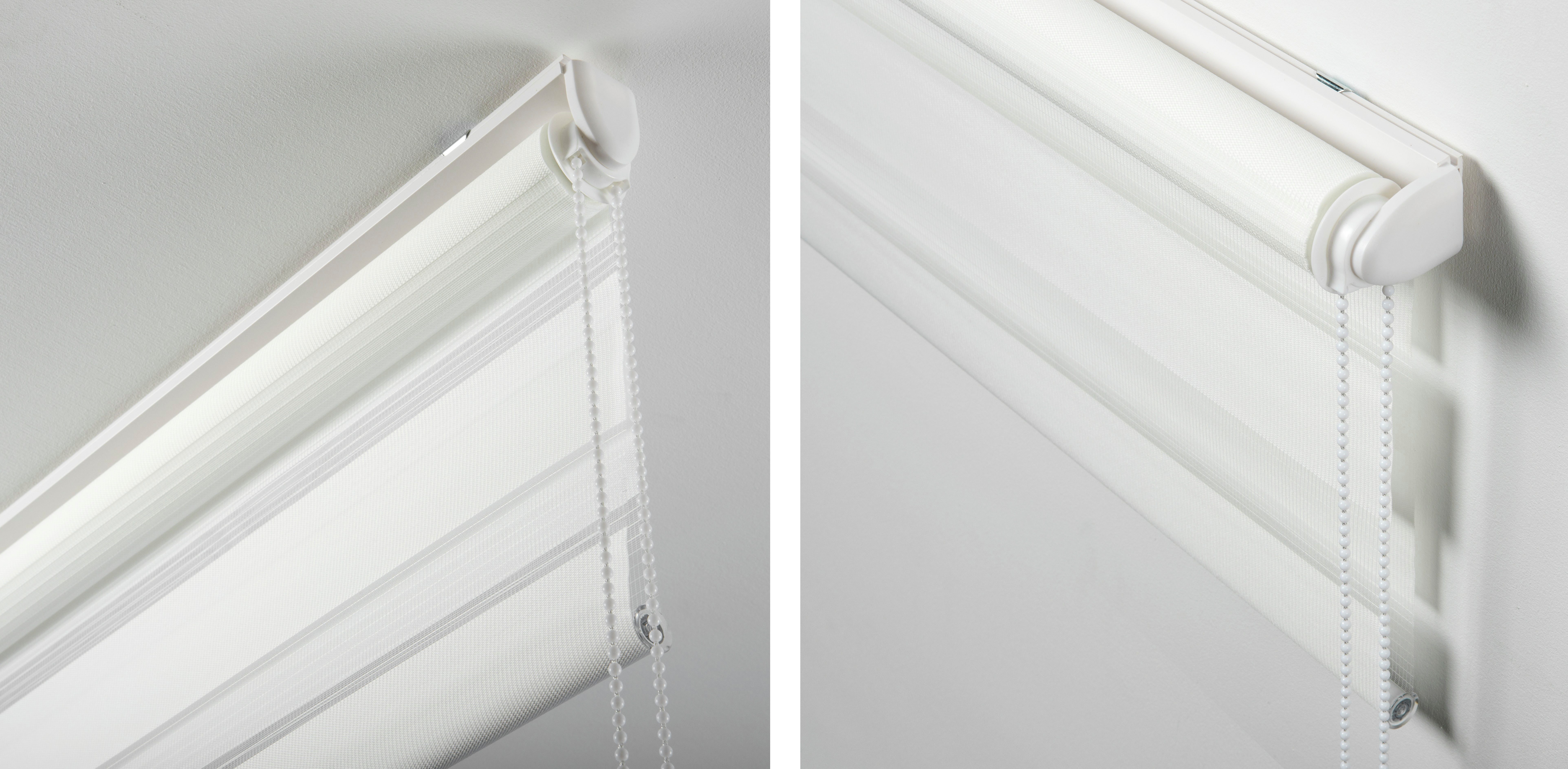 Seitenzugrollo Duo Klemmrollo Easyfix, OTTO home, Lichtschutz, ohne Bohren, freihängend, Klemmfix, halbtransparent, vormontiert auf Montageschiene