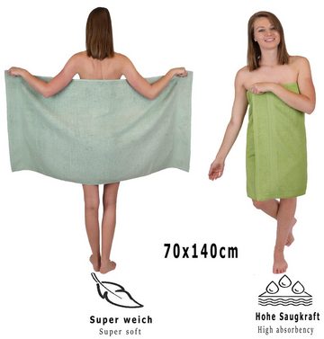 Betz Handtuch Set 12-TLG. Handtuch Set Premium Farbe heugrün/avocadogrün, 100% Baumwolle, (12-tlg)