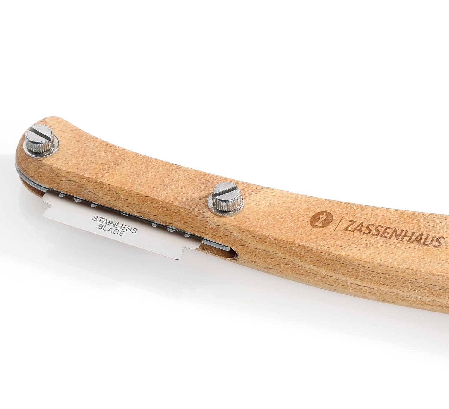 ZASSENHAUS Zubereitungsmesser Zassenhaus Bäckermesser Buche + 5 Ersatzklingen, Schnitttiefe von 5-10 mm