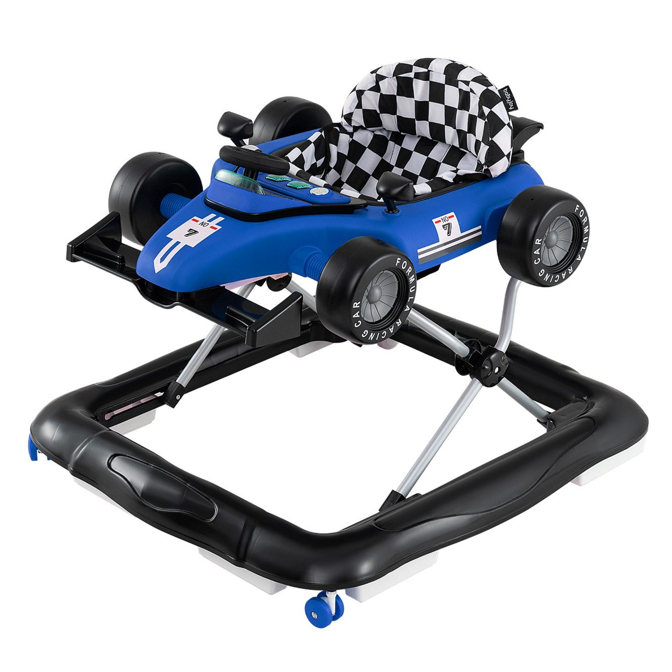 COSTWAY Lauflernhilfe, 4 in 1 Lauflernwagen mit Lenkrad & Spieluhr günstig online kaufen