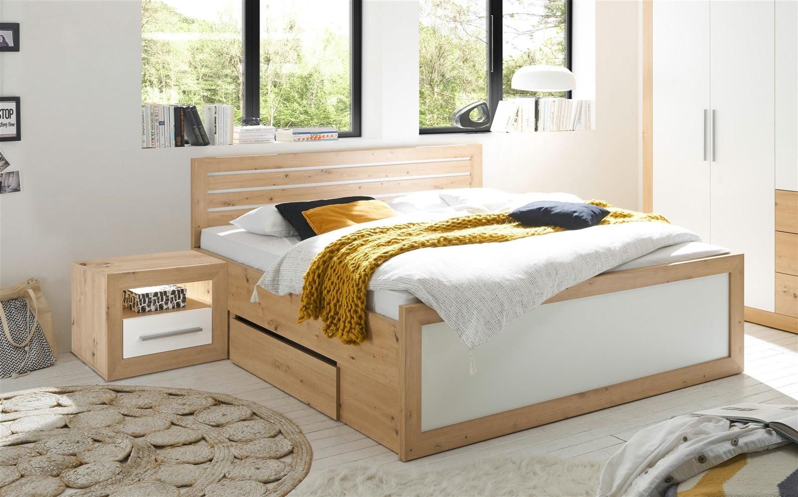 möbelando Bett Frieda, 307 x 94 x 206 cm (B/H/T)