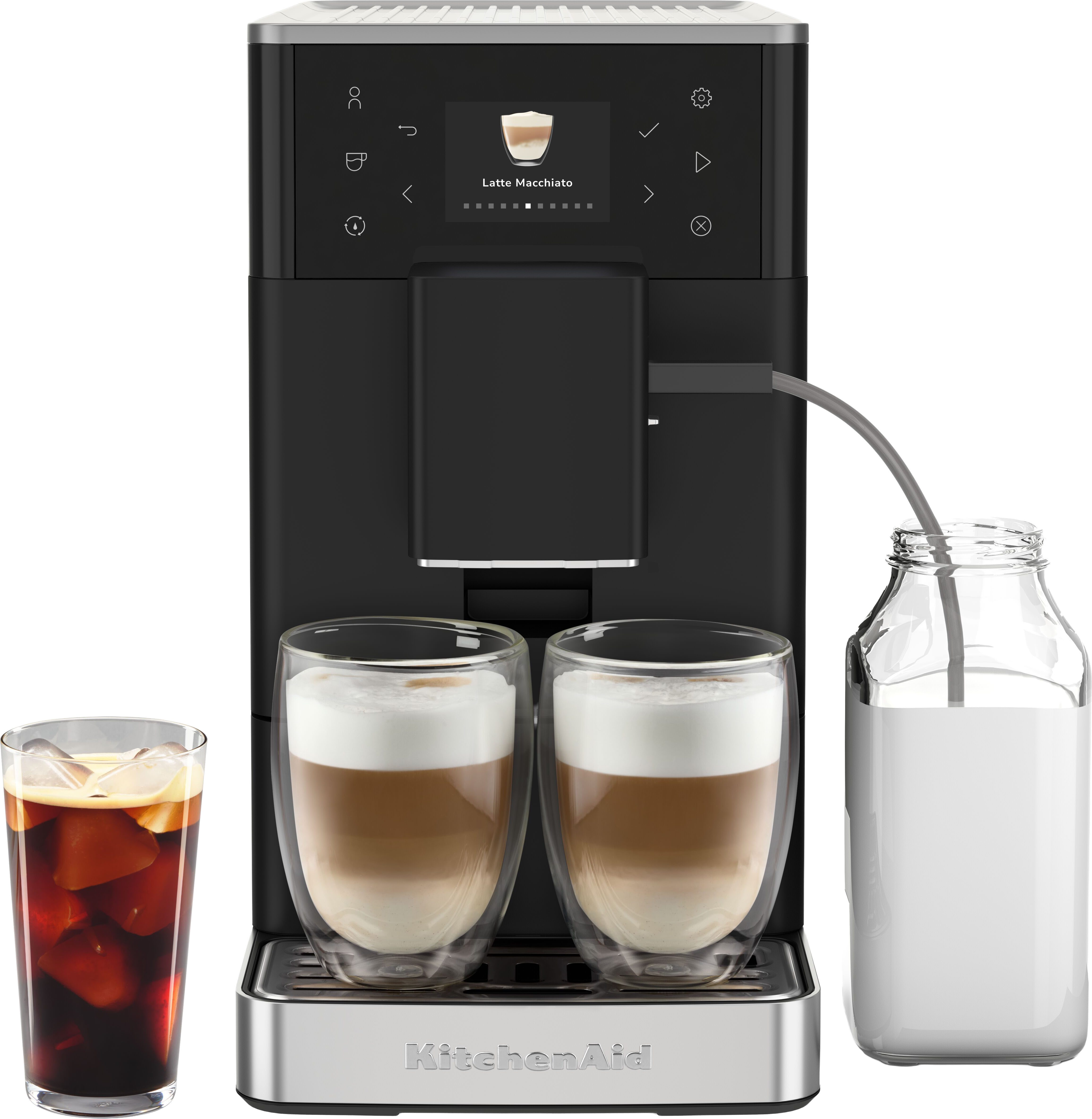 KitchenAid Kaffeevollautomat 5KES8453EBM, QuietGrind-System: ermöglicht eine leise Zubereitung bei jeder Tasse