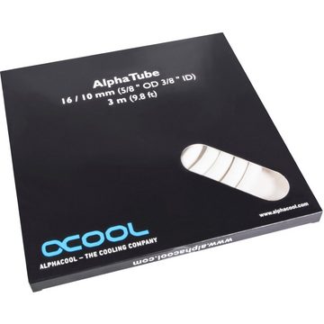 AlphaCool Wasserkühlung AlphaTube HF 16/10 (3/8"ID) - UV Weiß 3m