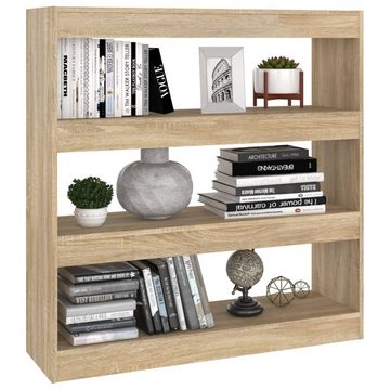 furnicato Bücherregal Bücherregal/Raumteiler Sonoma-Eiche 100x30x103 cm