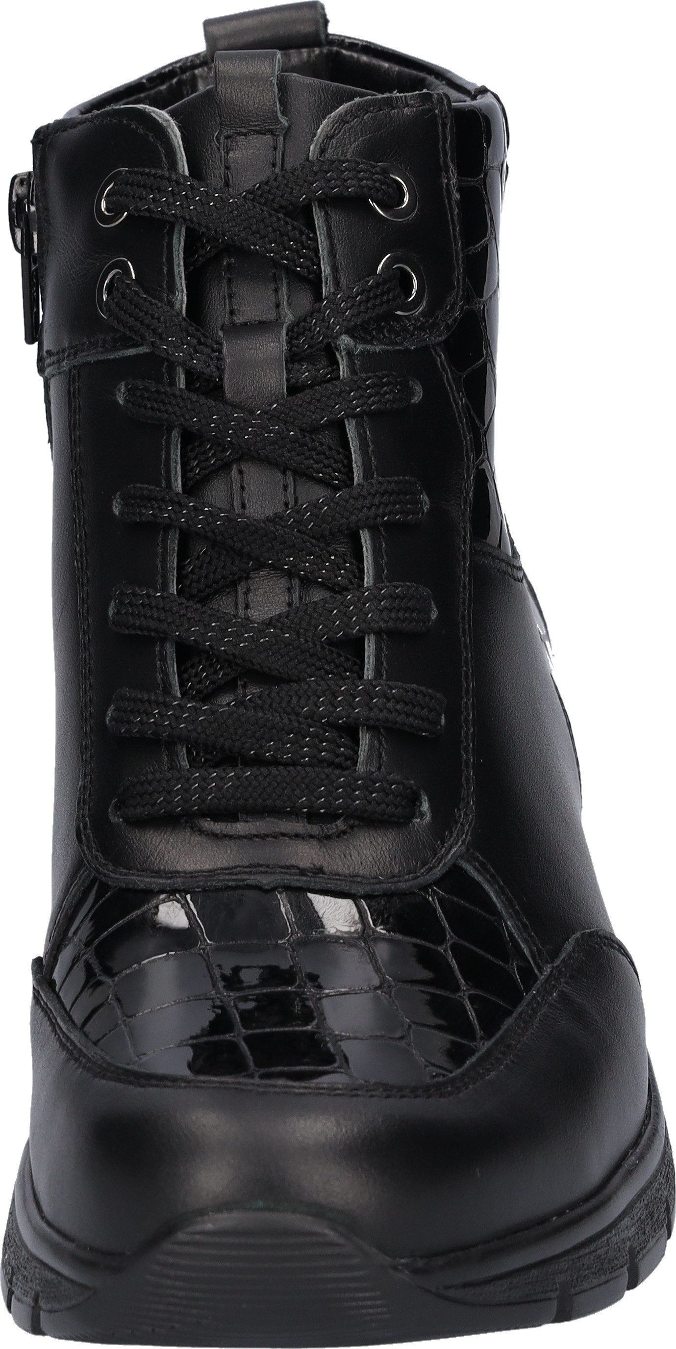 Waldläufer K-RAMONA Schnürboots, Stiefelette, Bequemschuh mit Innenreißverschluss, K-Weite