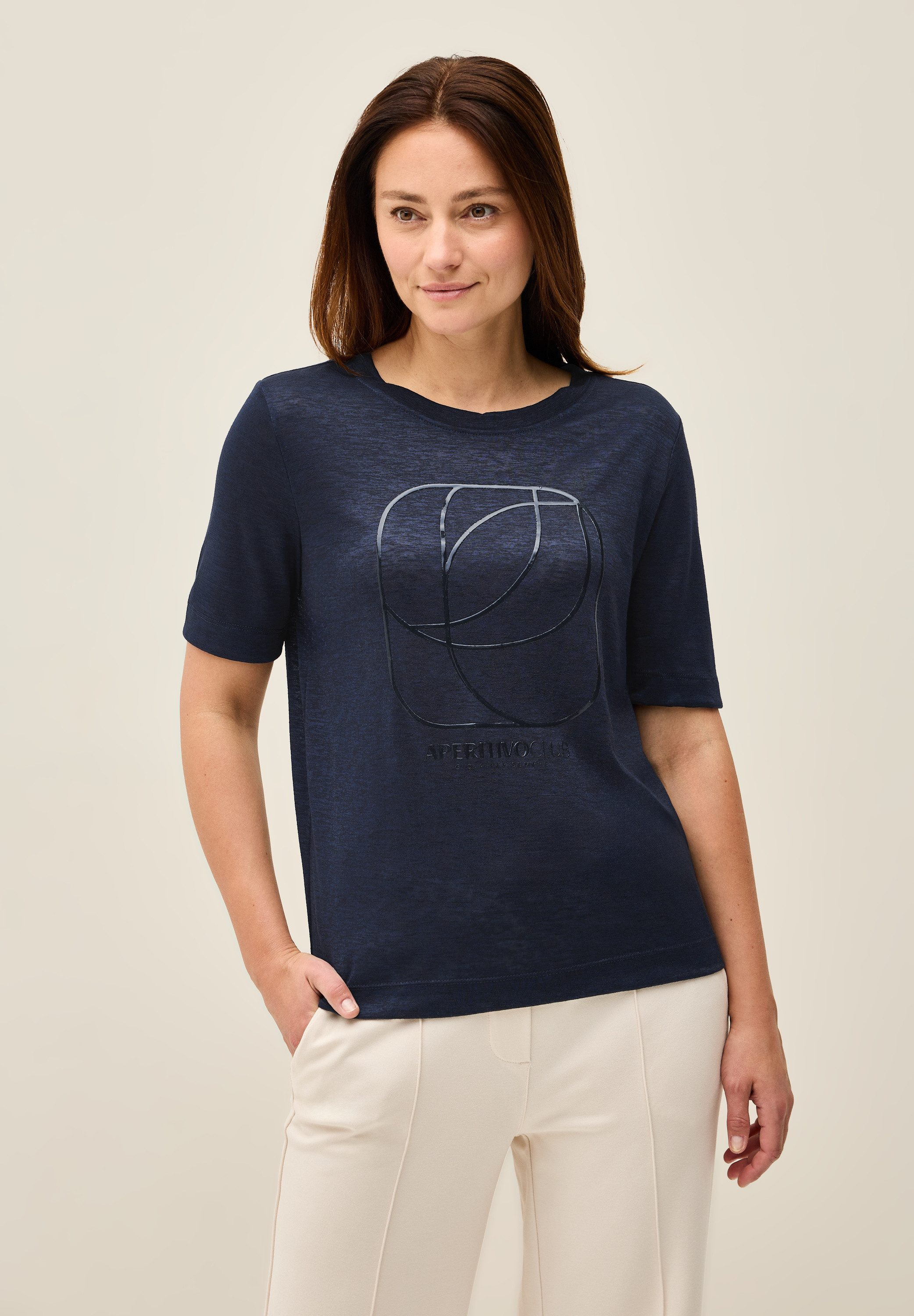 STREET ONE STUDIO T-Shirt aus elastischem günstig online kaufen