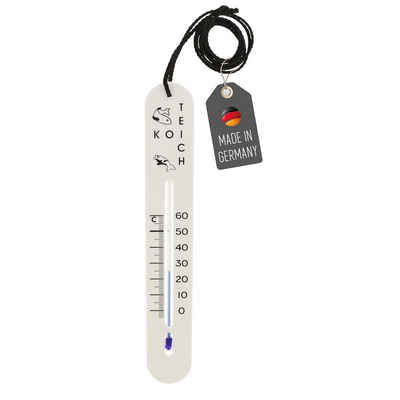 Lantelme Teich-Wassertest Teichthermometer Koithermometer, 1-tlg., für Teiche und Aufzuchtbecken 90cm Schnur selbstsinkend bis +60°C