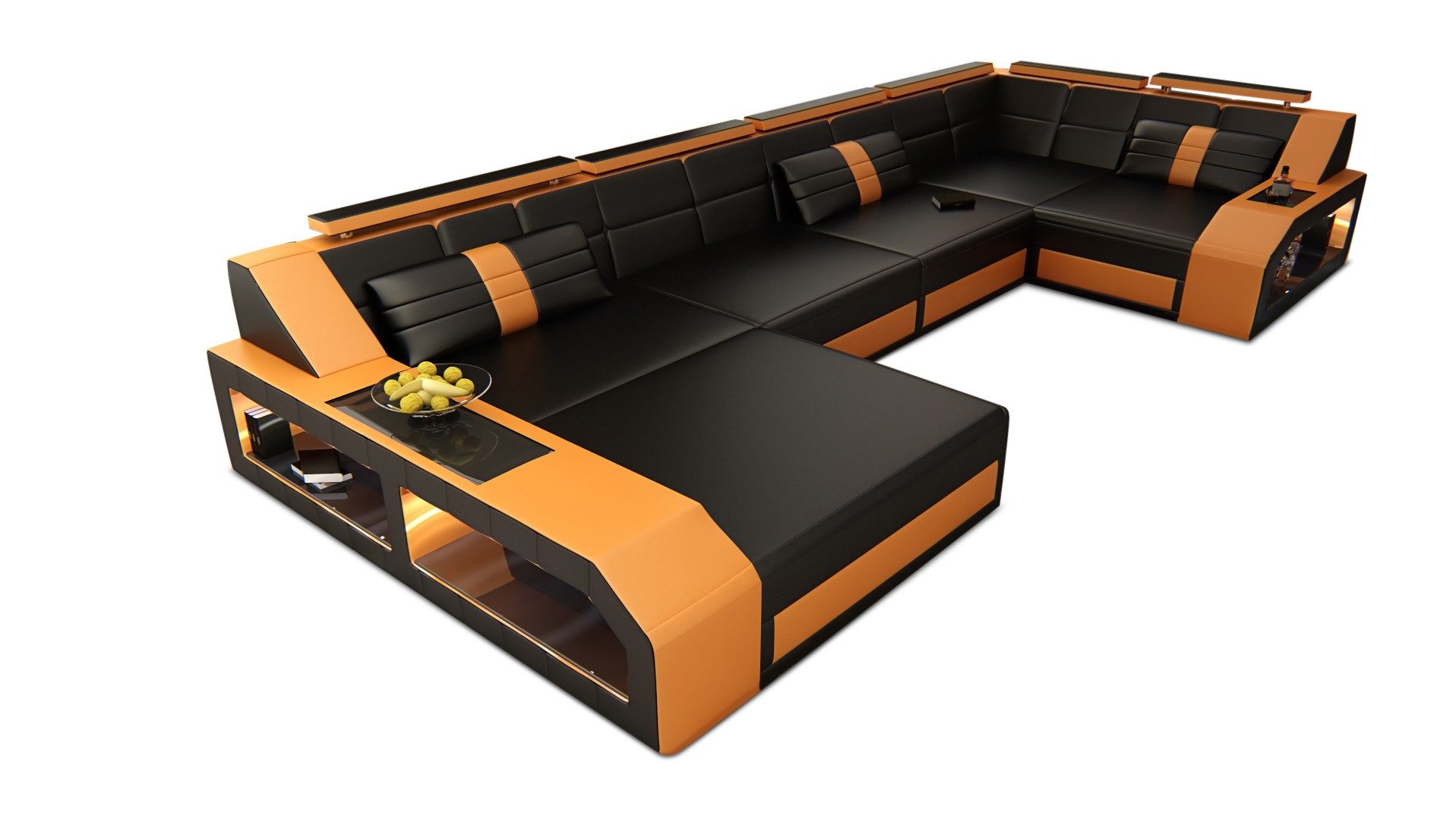 Sofa Dreams Wohnlandschaft Sofa Leder Ledercouch günstig online kaufen