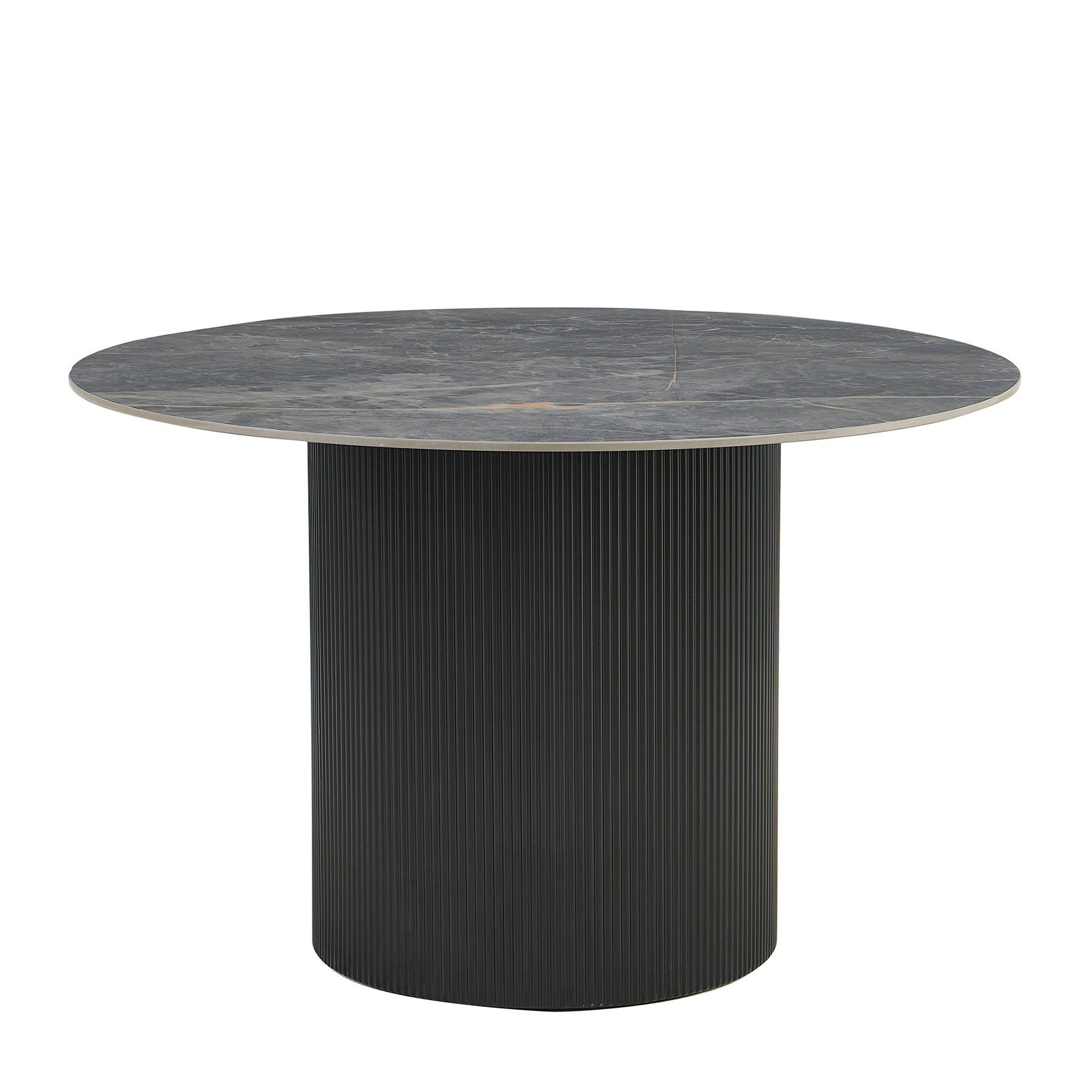 riess-ambiente Esstisch UNIQUE Ø120cm schwarz Keramik günstig online kaufen