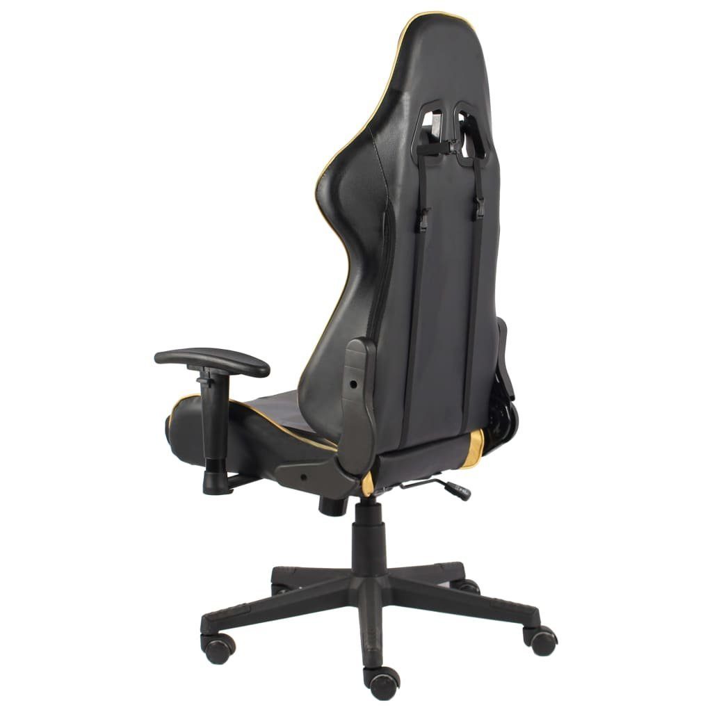 (1 St) furnicato PVC Drehbar Golden Gaming-Stuhl