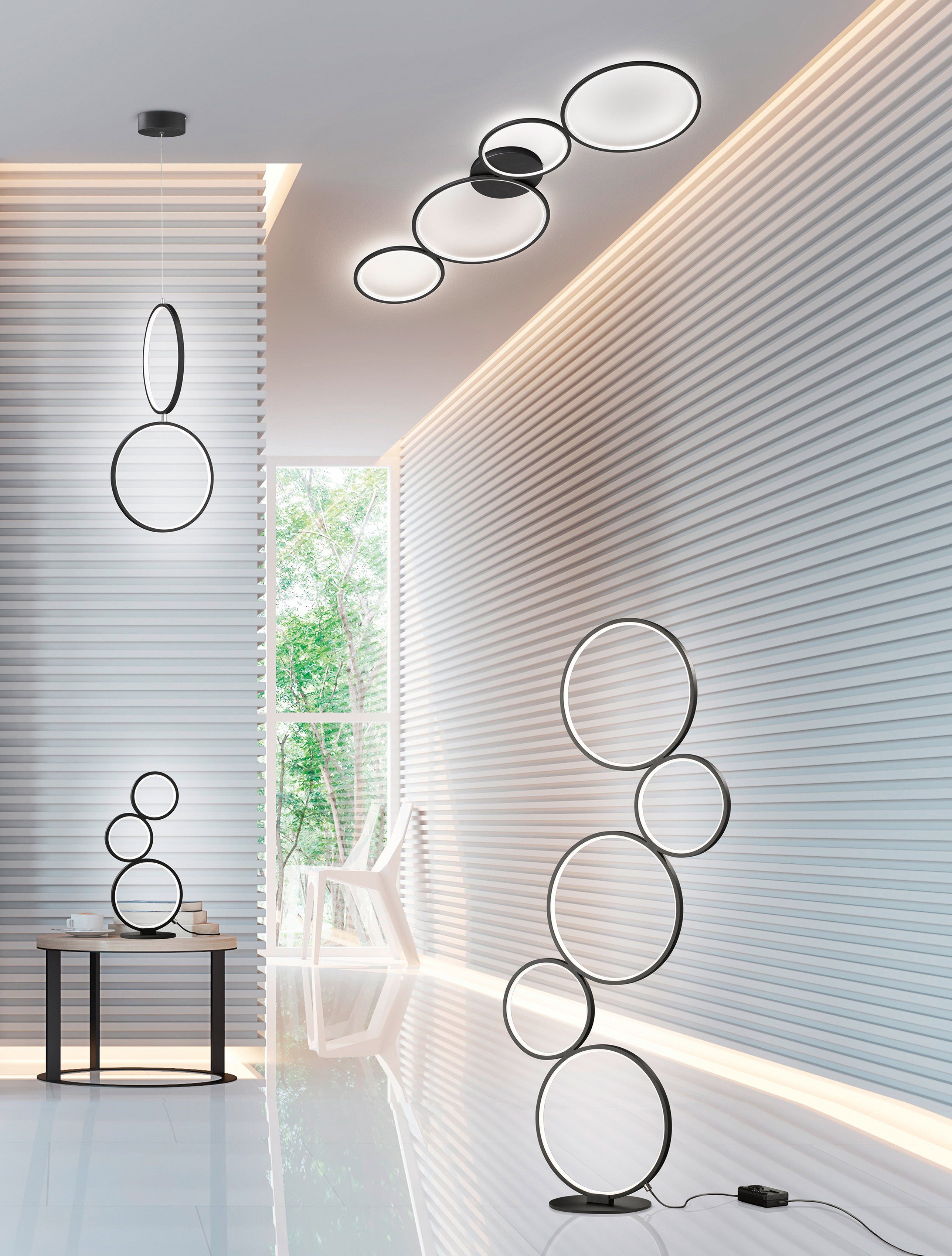 TRIO Leuchten LED Stehlampe Rondo, Dimmfunktion, günstig online kaufen