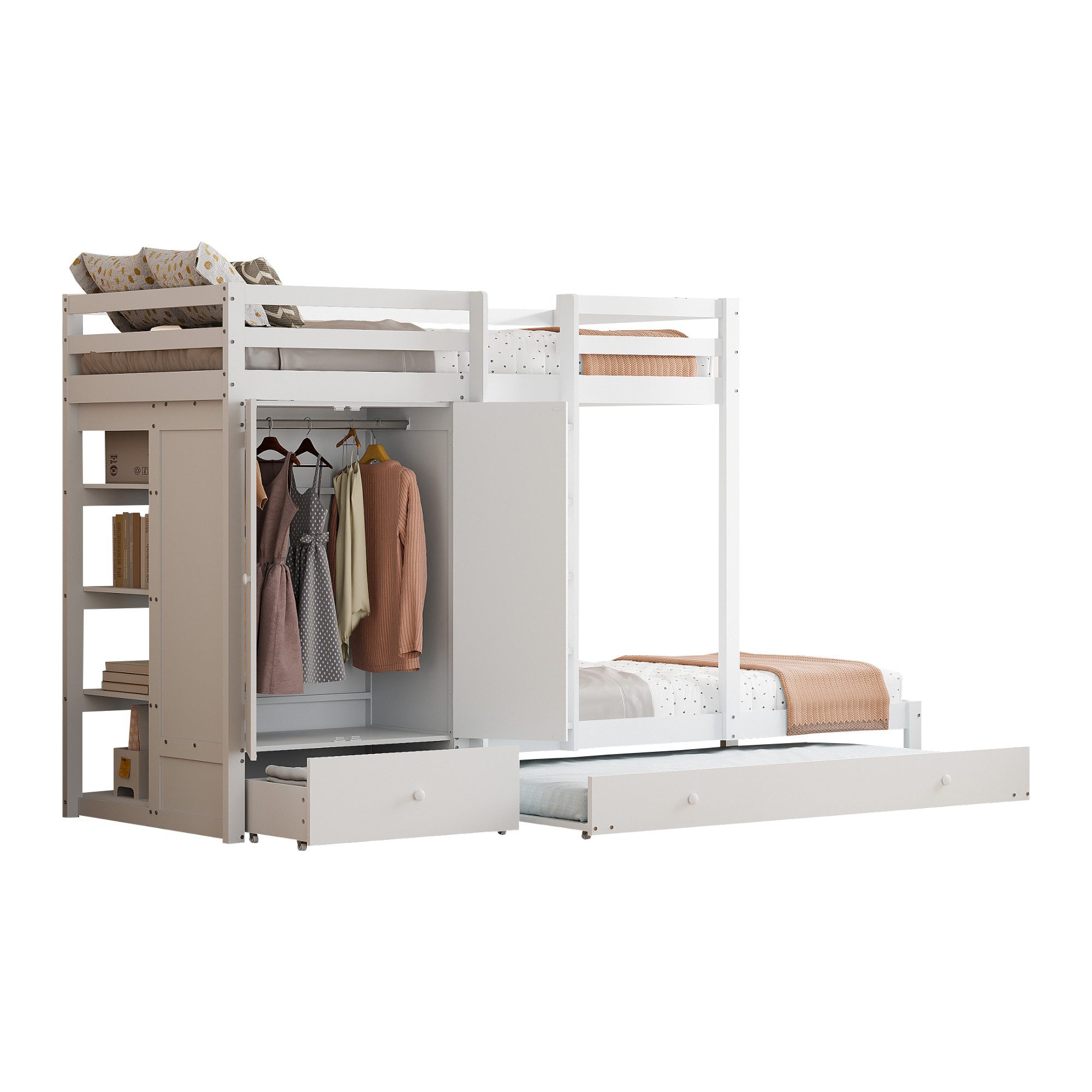 HAUSS SPOLE Etagenbett 90x200 mit Ausziehbett, günstig online kaufen