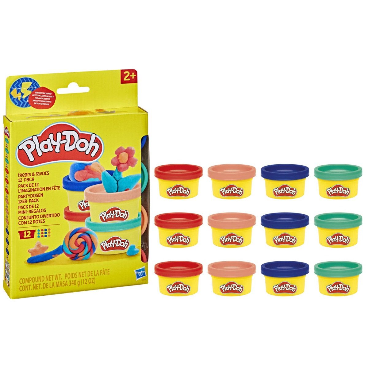 Play-Doh Knetform-Set Play-Doh Spielknete Treats and Party Favors 12 Stück