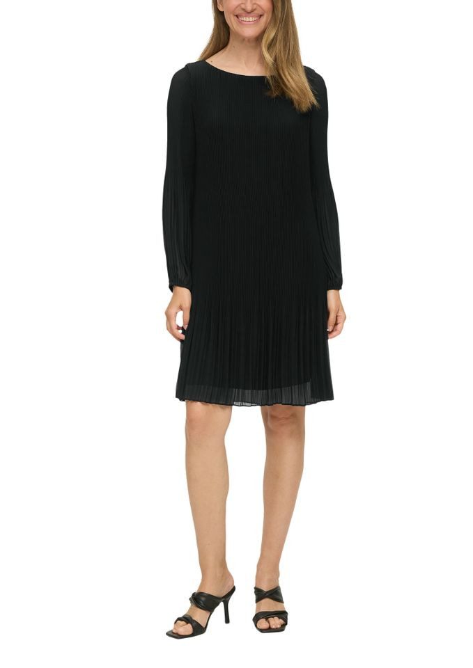 s.Oliver Plisseekleid Plisseekleid einfarbig - Anlass günstig online kaufen