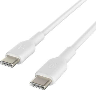 Belkin USB-C/USB-C Kabel PVC, 1m Smartphone-Kabel, USB-C, (100 cm), ummantelt