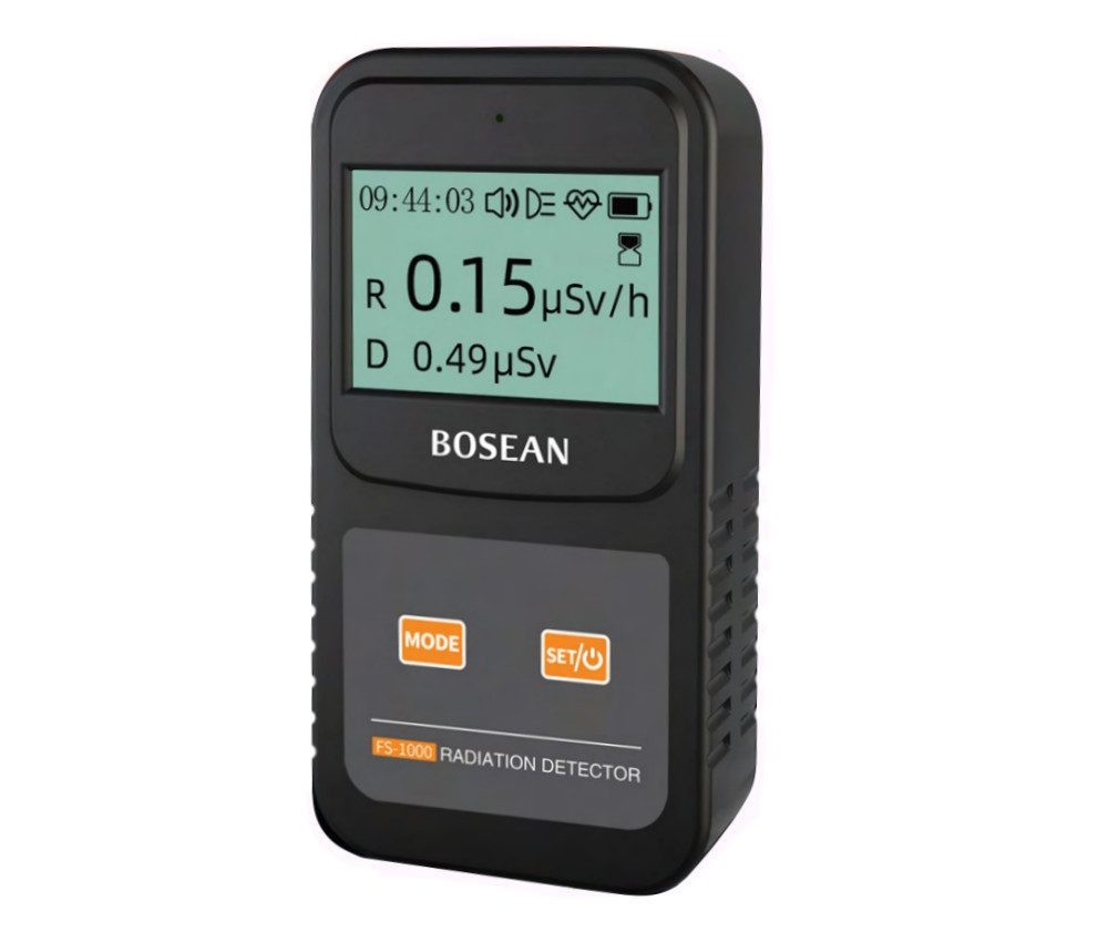 Bosean FS-1000 Geigerzähler Radiation Detektor mit PC-Software Gefahrenmeldeanlage (LCD-Display, erfasst Röntgen- Beta- Gamma- Strahlung)