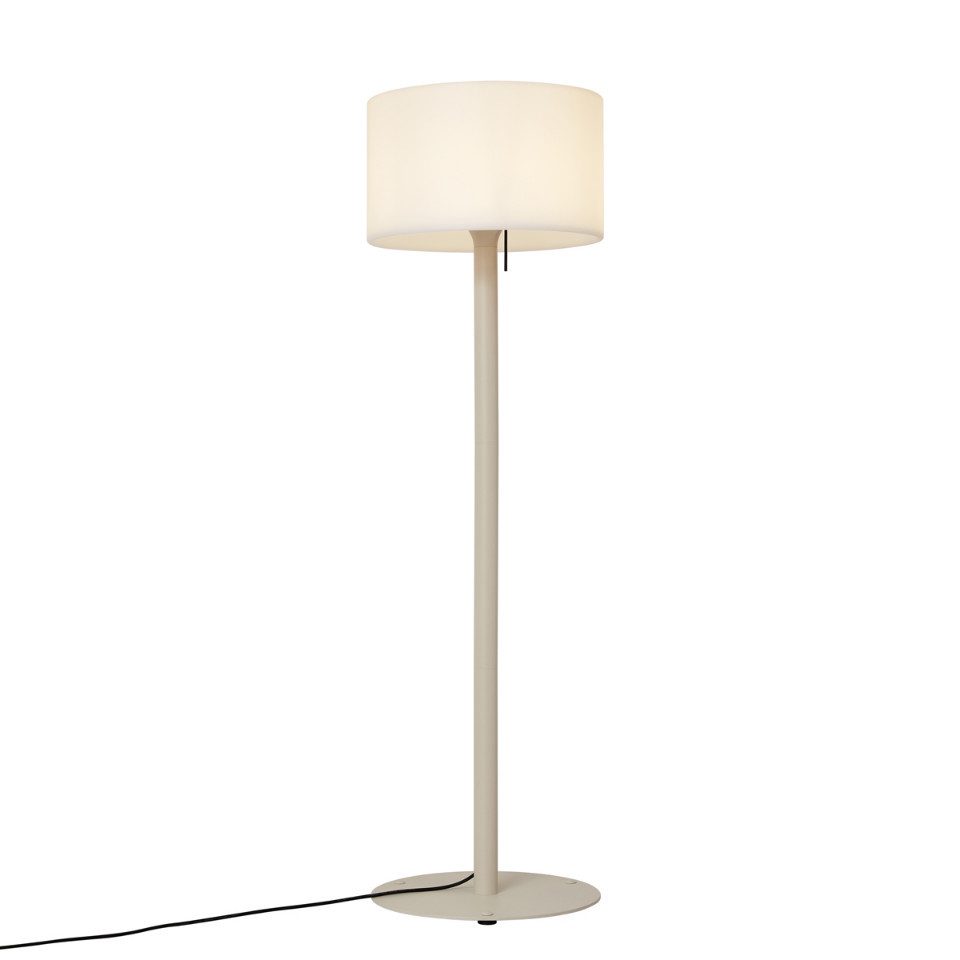Qazqa Außen-Stehlampe Mississippi, ohne Leuchtmittel, Warmweiß, QAZQA Außen Boden­leuchte, e27, Beige, Metall, Modern