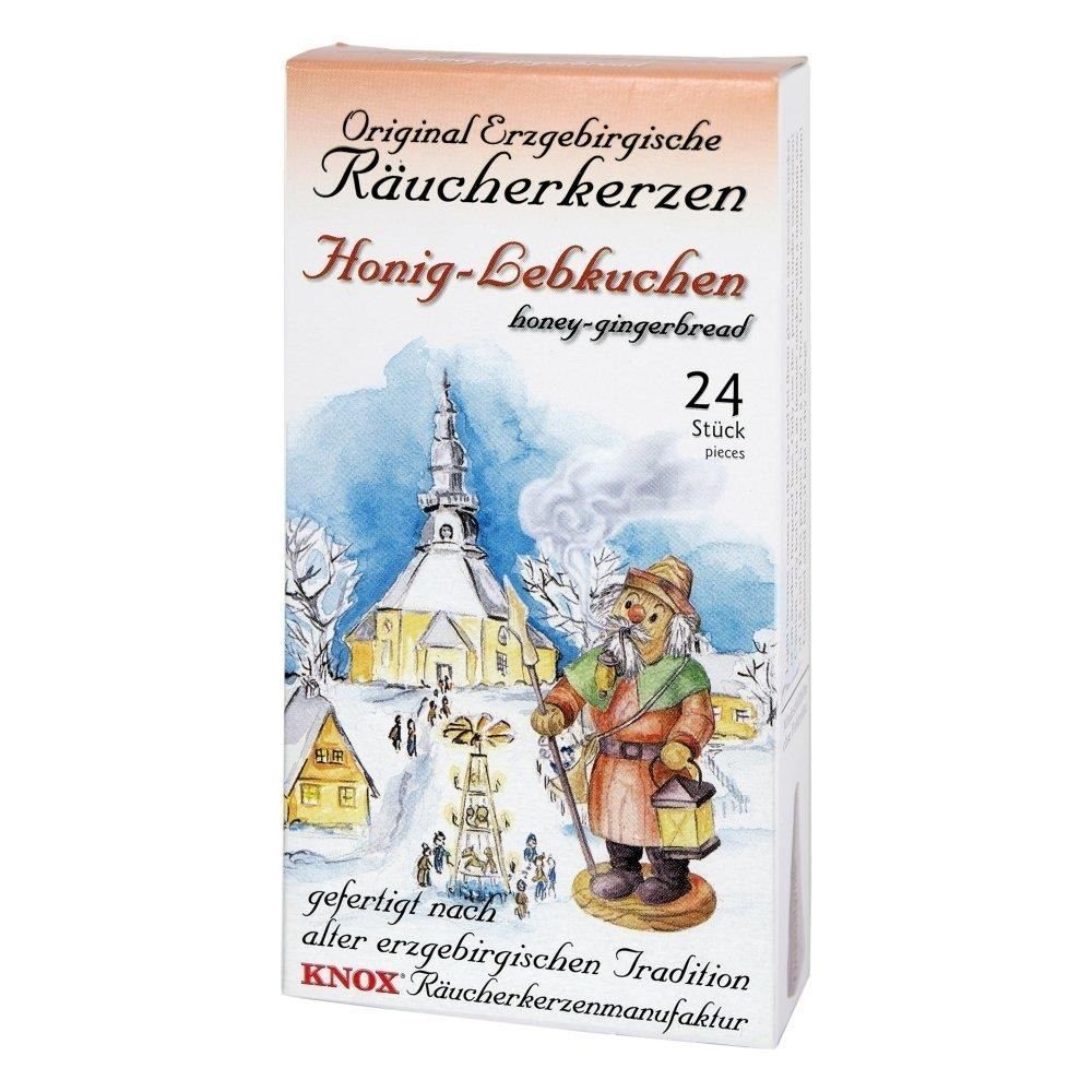 KNOX Räuchermännchen 1 Päckchen Räucherkerzen - Honig Lebkuchen - 24er Packung