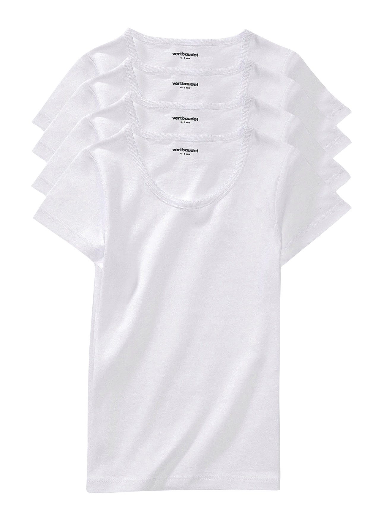 Unterhemd 4er-Pack Mädchen T-Shirts BASIC