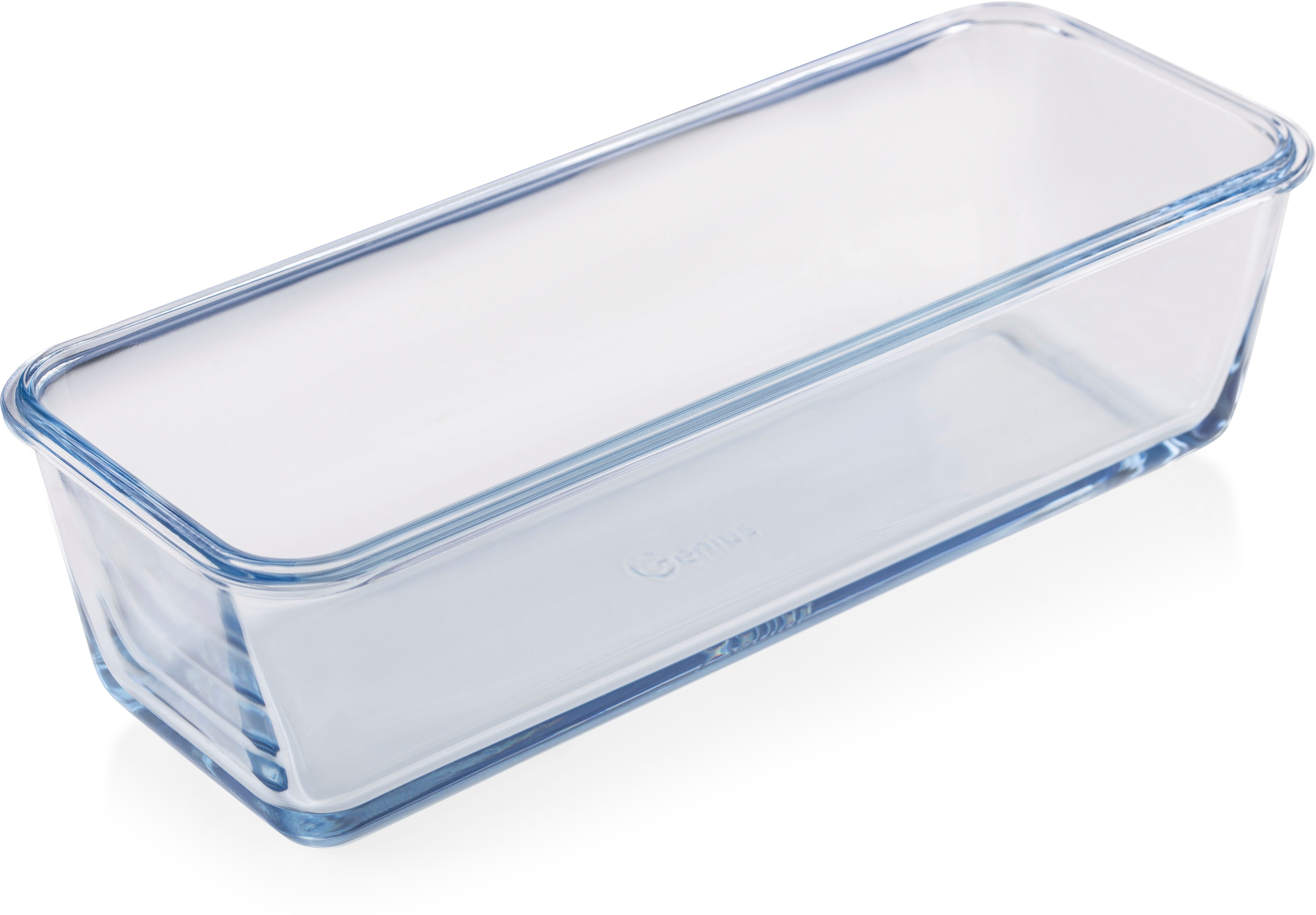 Genius Auflaufform, Borosilikatglas, Backofengeeignet bis 250°C, gefriergeeignet -18°C, 1800 ml