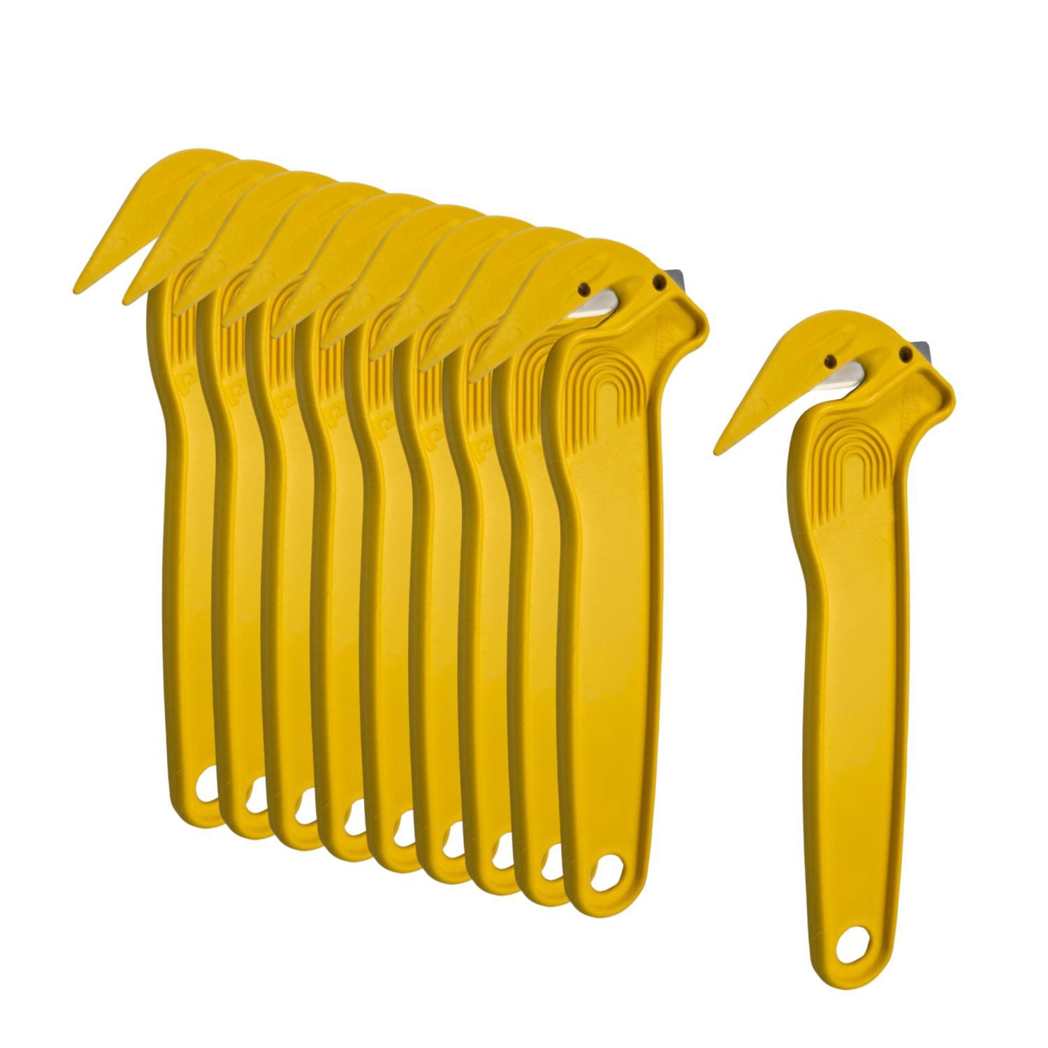 DD Composite Cuttermesser 10 Stück Sicherheitsmesser Cuttermesser, (10-tlg), mit verdeckter Klinge