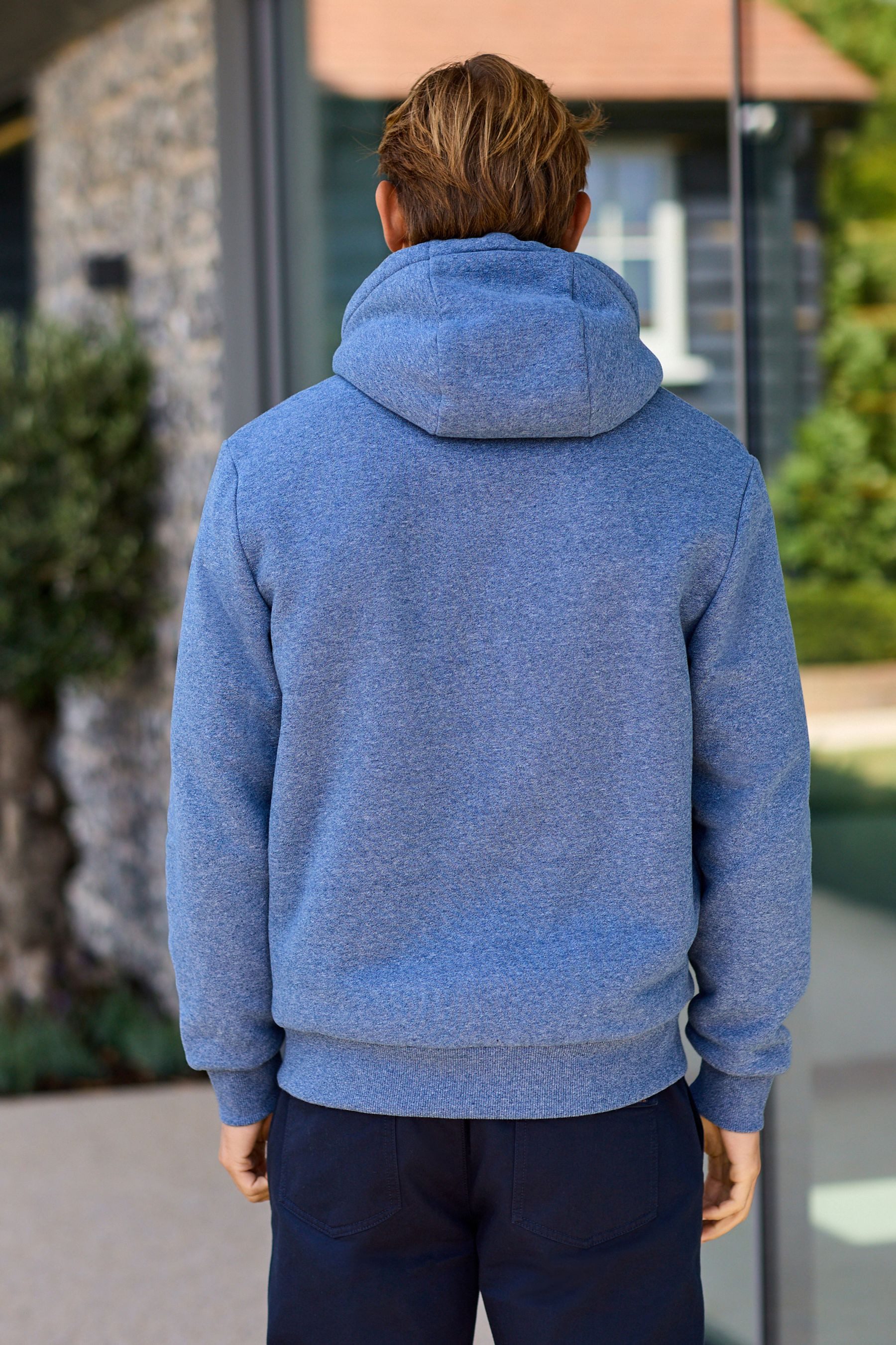 Next Kapuzenfleecejacke Kapuzenjacke mit Borg-Futter (1-St) günstig online kaufen