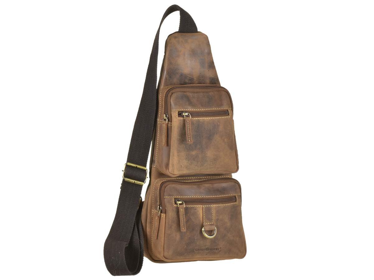 Greenburry Umhängetasche "Vintage" Leder, used Look, Schultertasche, CrossOver, Crossbody Bag