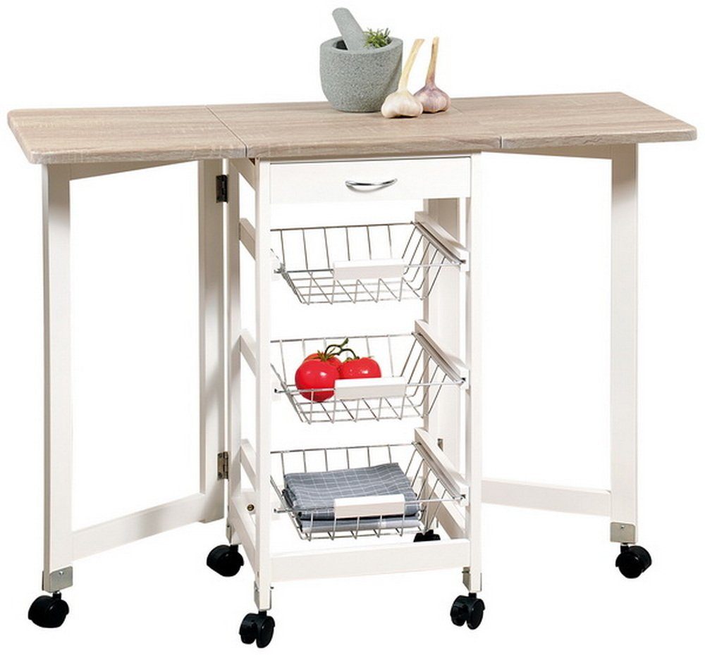 KESPER® Küchenwagen Universalwagen, Transportwagen, Ablageregal, 2 ausklapp günstig online kaufen