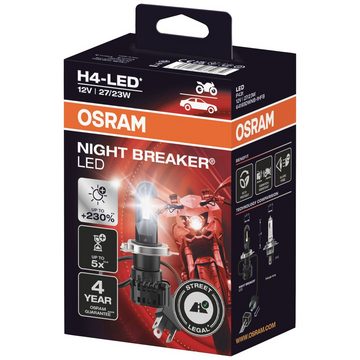 Osram KFZ-Ersatzleuchte OSRAM 64193DWNB-1HFB LED Leuchtmittel Night Breaker® H4 12 V