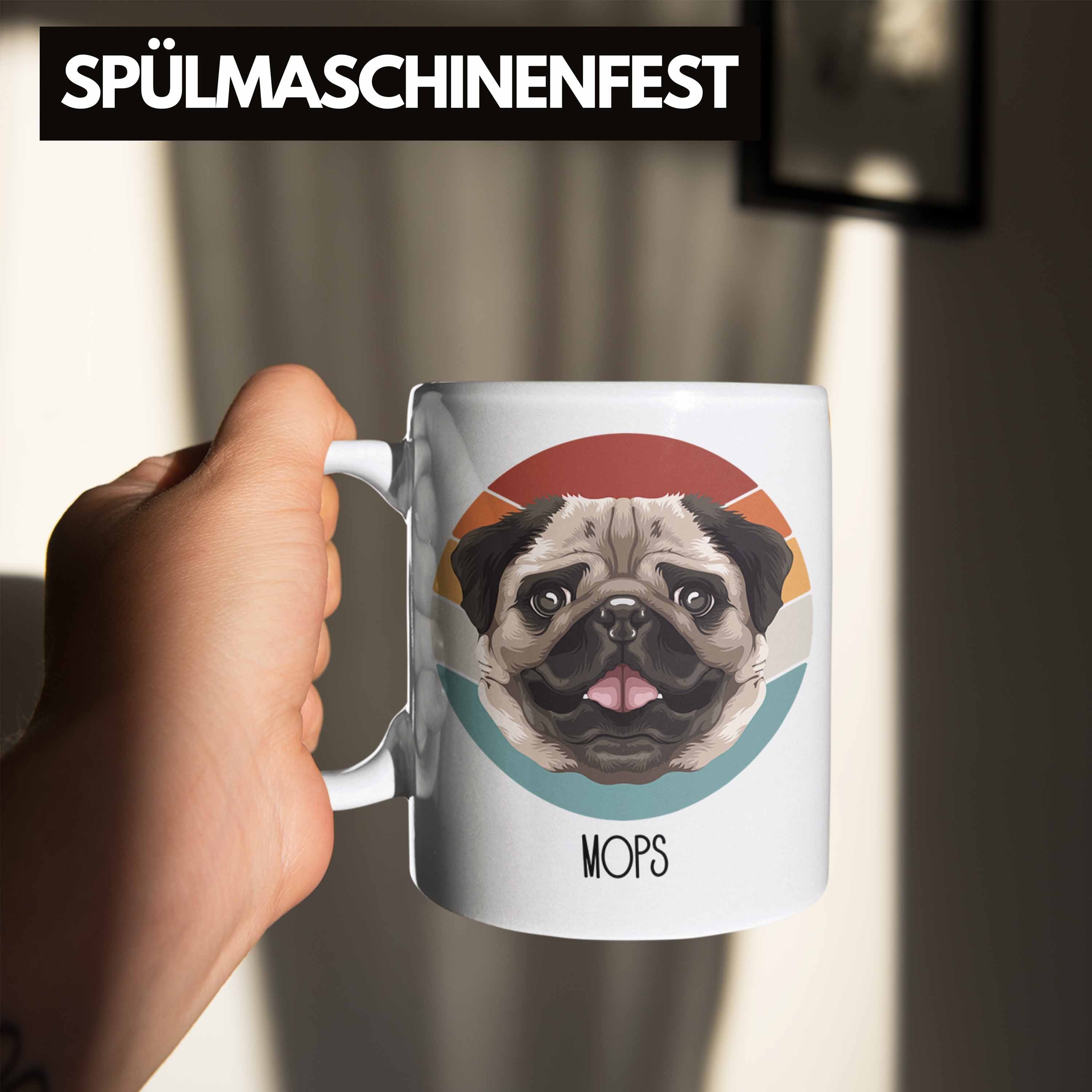 Pa Tasse Geschenk Mops Geschenkidee Mops Spruch Mama Weiss Trendation Lustiger Besitzer Tasse