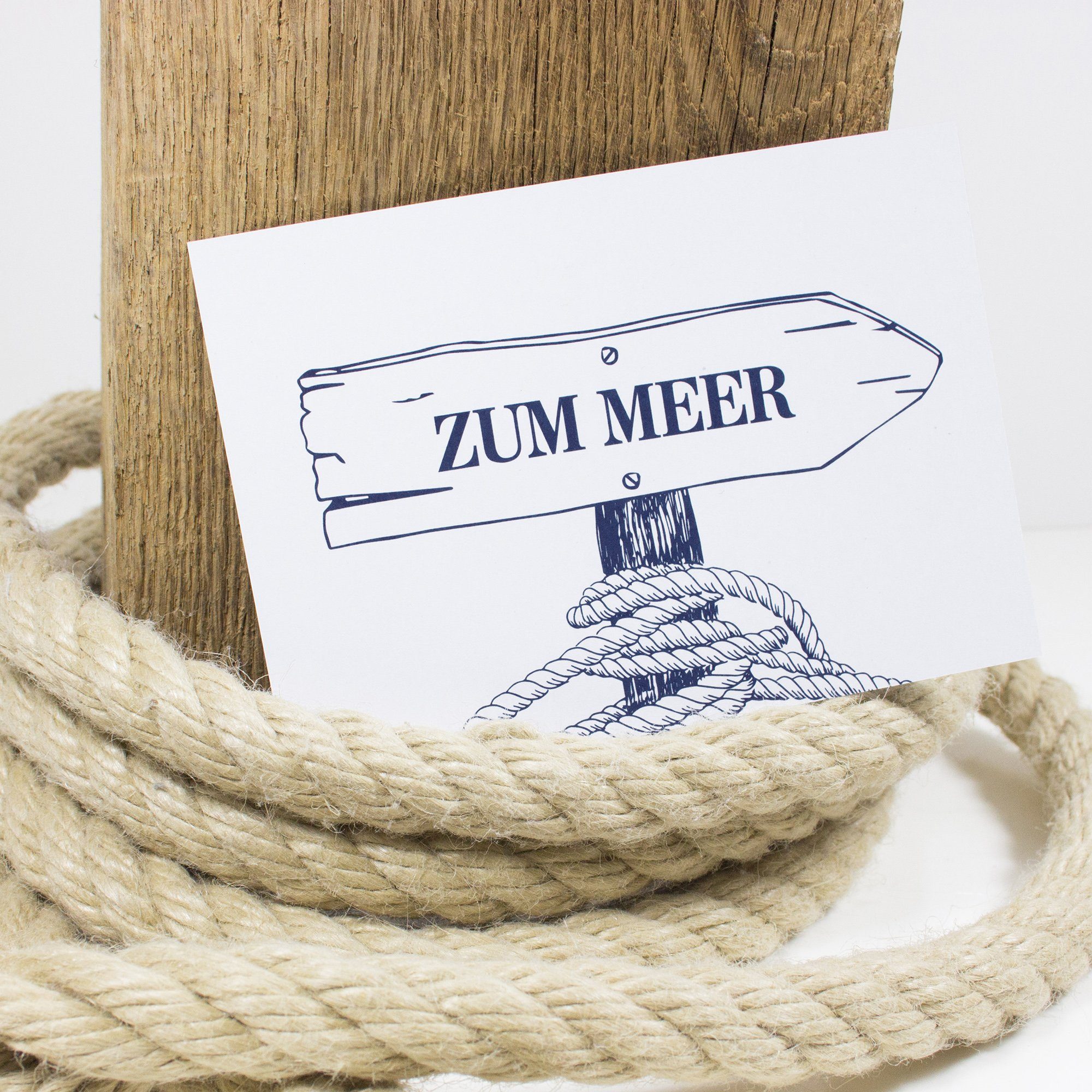 Bow & Zum Postkarte 100 Hummingbird Meer, Recyclingpapier Postkarte 
