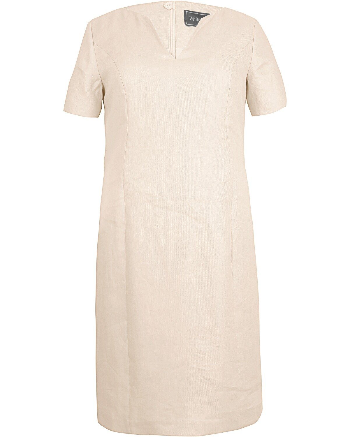 White Label Etuikleid Leinenkleid Weiß | Etuikleider